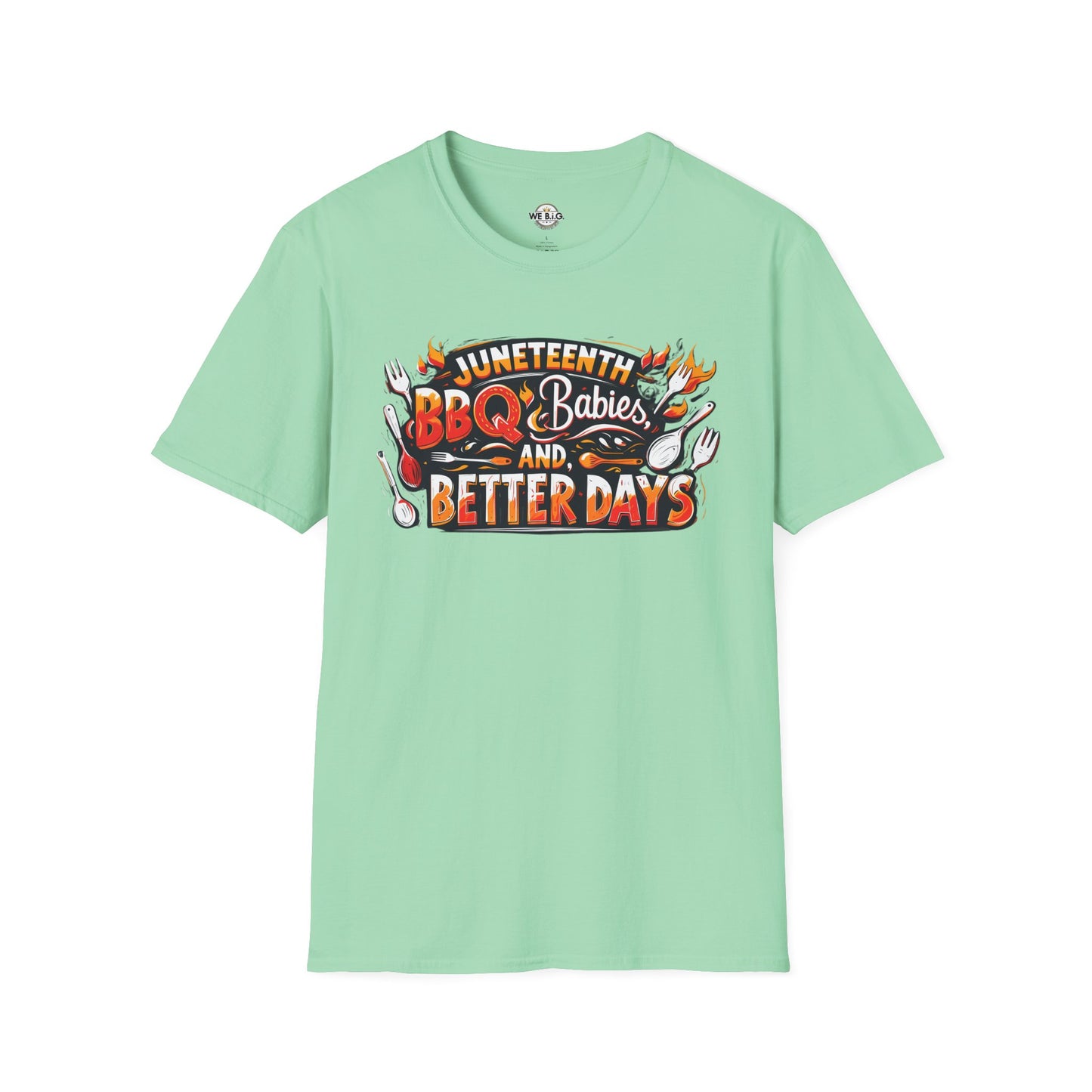 Juneteenth BBQ and Better Days T-Shirt, Unisex Graphic Tee, Summer BBQ Wear, Faith-Based Apparel, Festival Clothing, Gift Idea