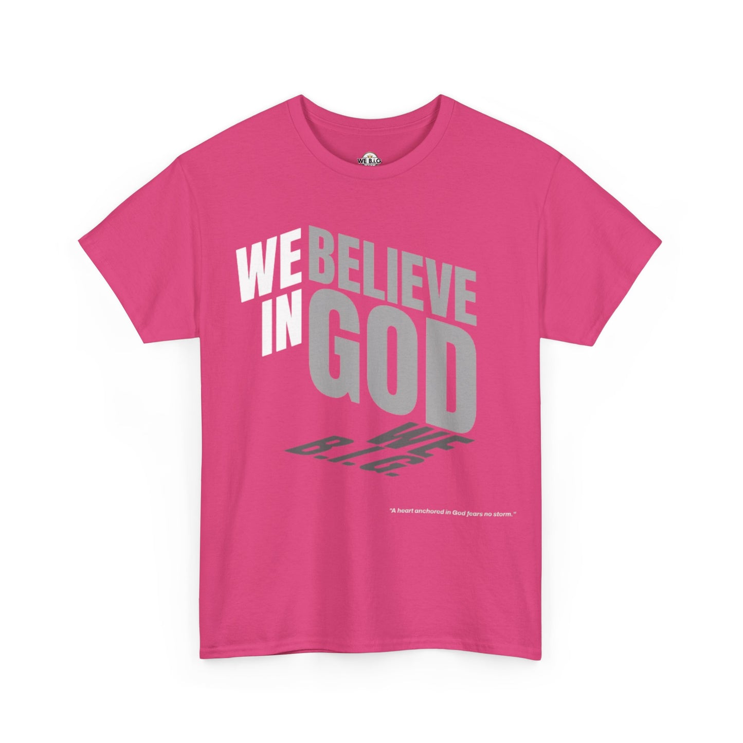 We B.i.G. Cubed - Inspirational Faith Shirt, Positive Message T-Shirt, Christian Apparel, Casual Everyday Wear, Gift for Believers