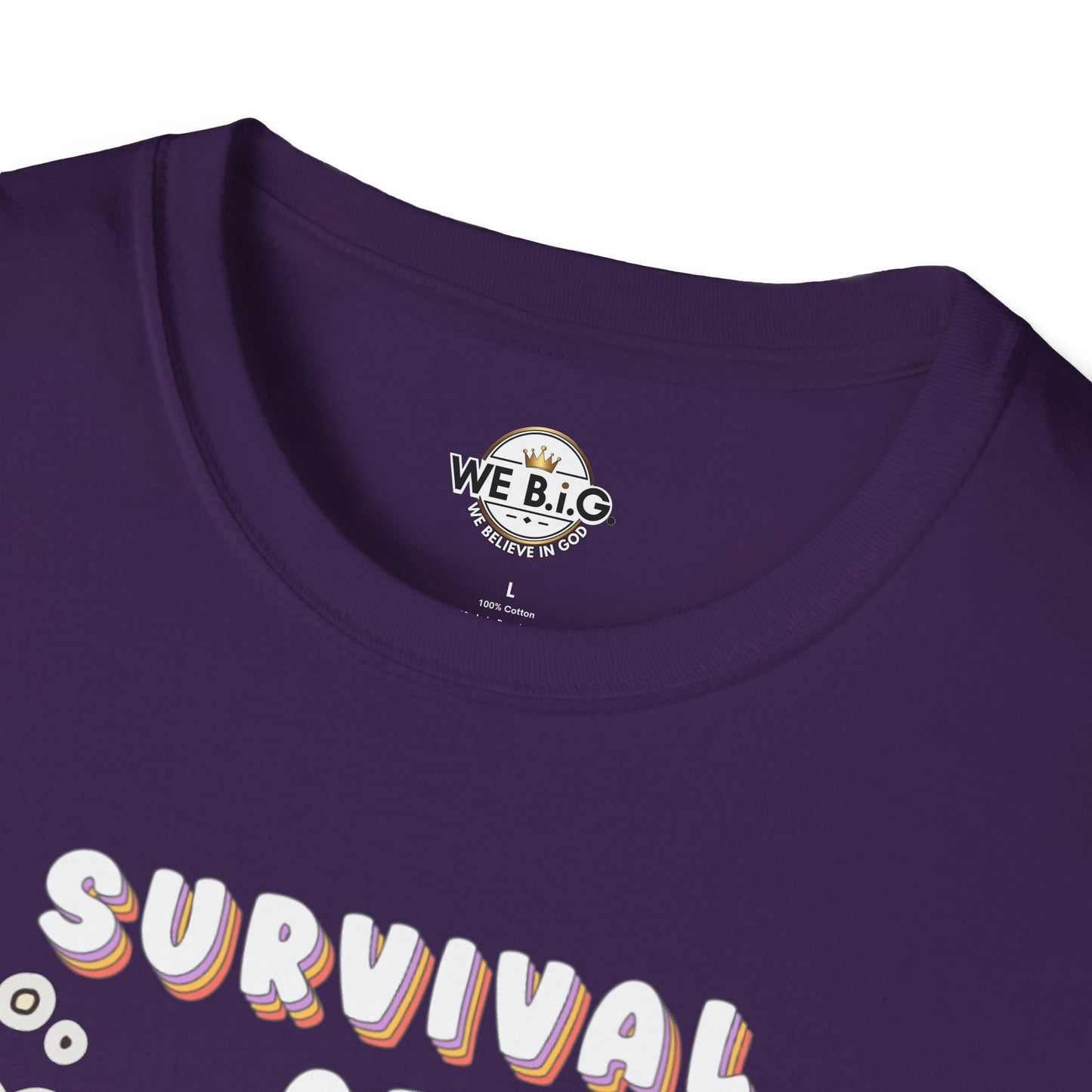 Survival of the Cutest Tee—Cute Cat Character Unisex T-Shirt, Gift for Cat Lovers, Fun Casual Wear, Kawaii Style Apparel