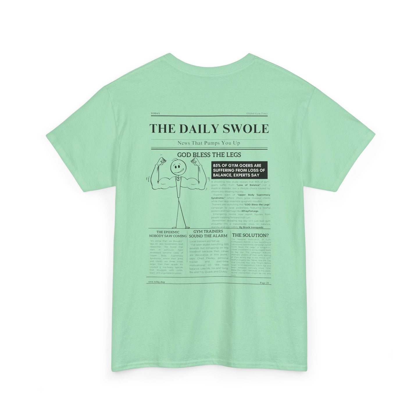 The Daily Swole - God Bless The Legs—Funny Tee