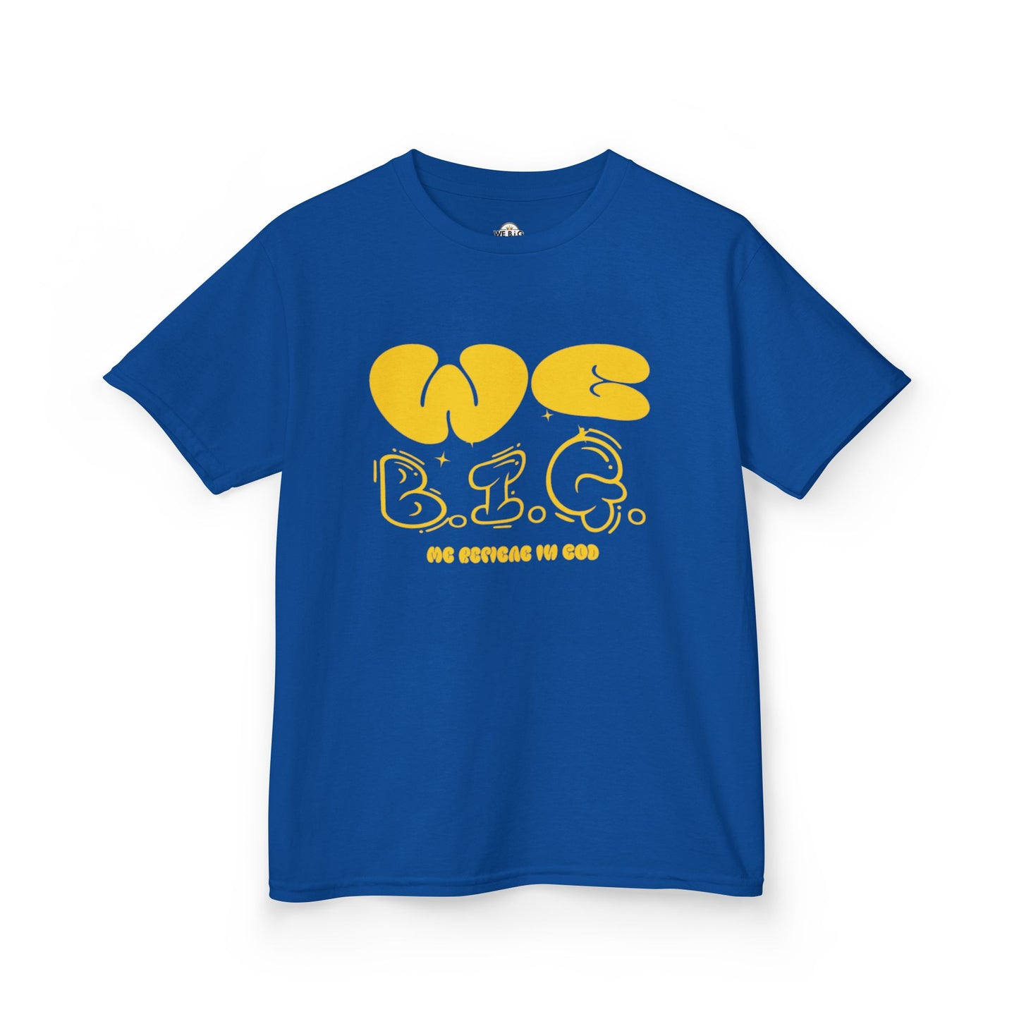 'We B.I.G.' Bubble Letters— Inspirational Shirt for Young Dreamers, Birthday Gift, Casual Wear, Motivational Apparel, Youth Clothing