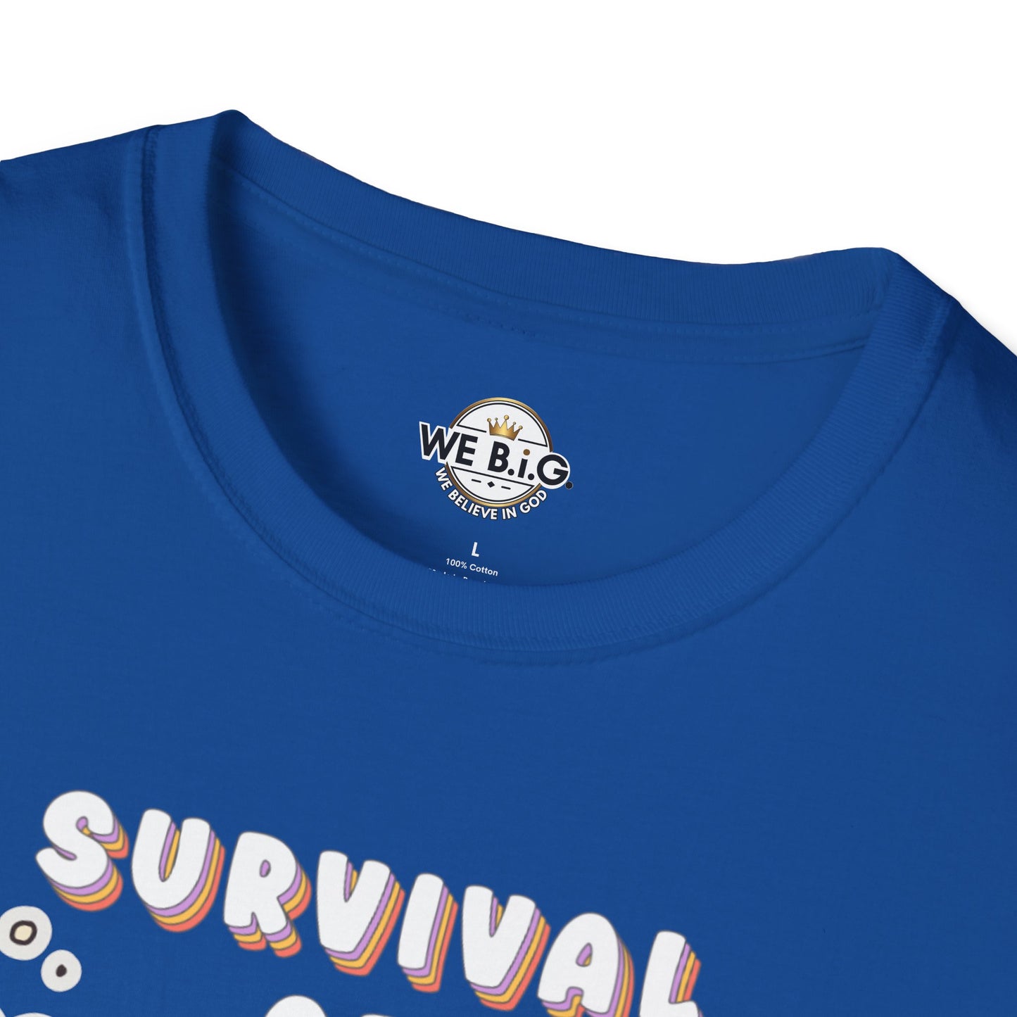 Survival of the Cutest Tee—Cute Cat Character Unisex T-Shirt, Gift for Cat Lovers, Fun Casual Wear, Kawaii Style Apparel