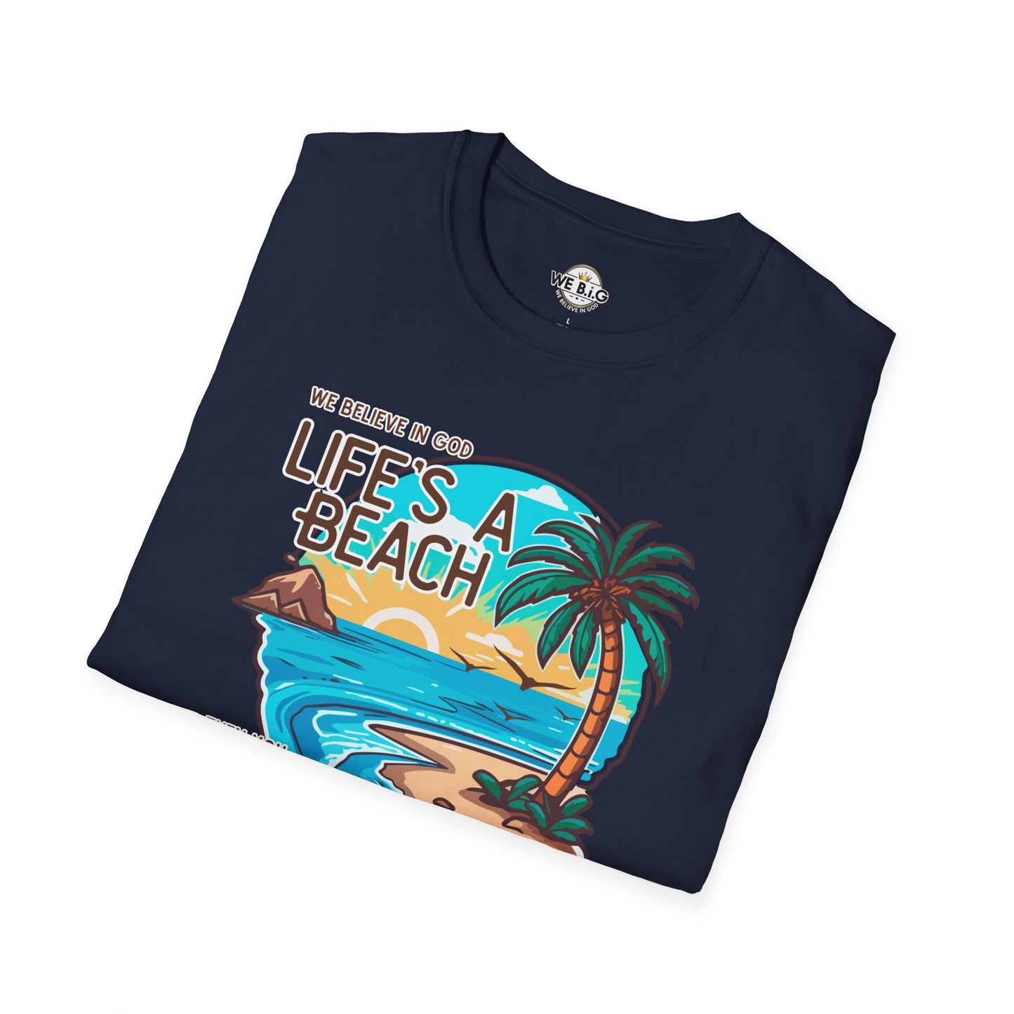 "Life's a Beach, Then You Dive—Beach Life Unisex T-Shirt - Summer Vibes Tee, Vacation Shirt, Gift for Beach Lovers, Coastal Apparel, Island Life Clothing
