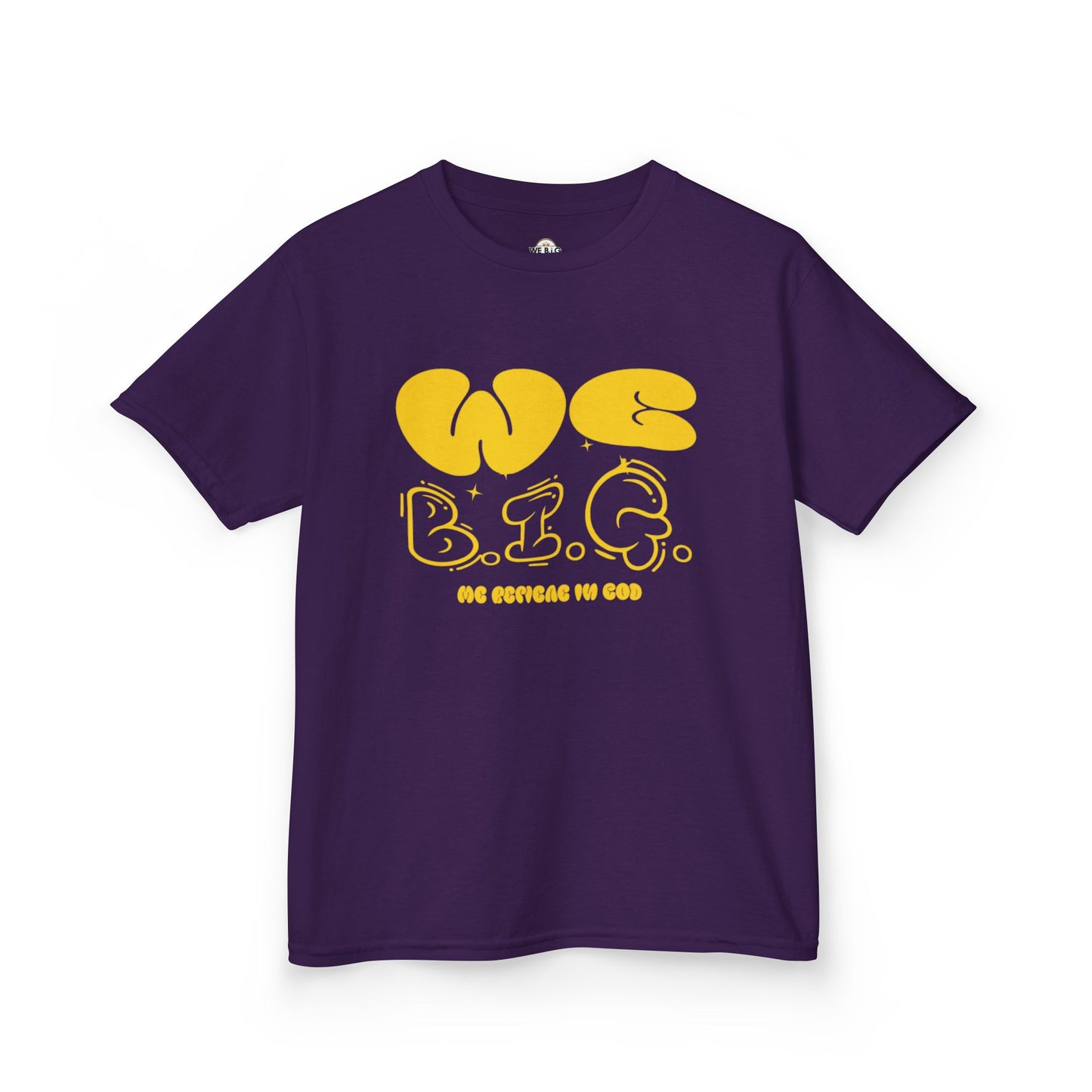 'We B.I.G.' Bubble Letters— Inspirational Shirt for Young Dreamers, Birthday Gift, Casual Wear, Motivational Apparel, Youth Clothing