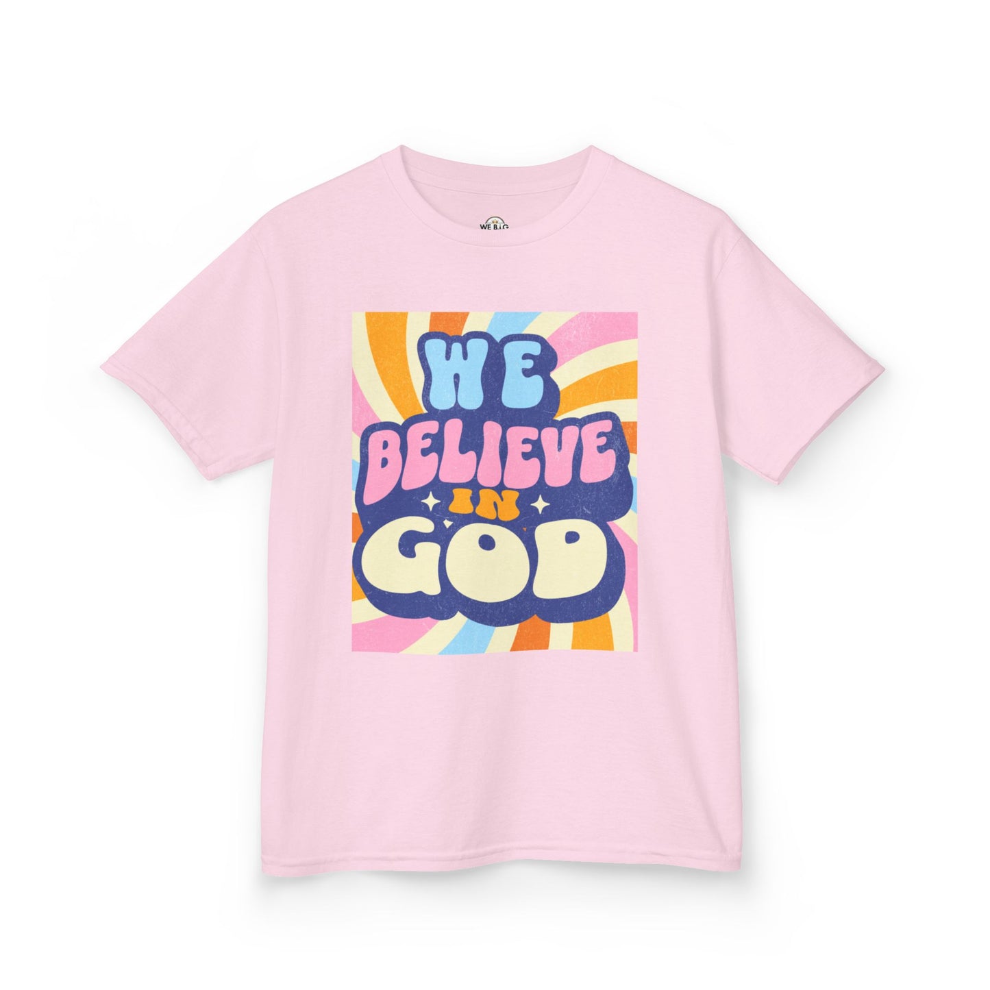 'We Believe in GOD' - Fun Cotton Shirt for Celebrations, Faith-Based Events, Everyday Wear