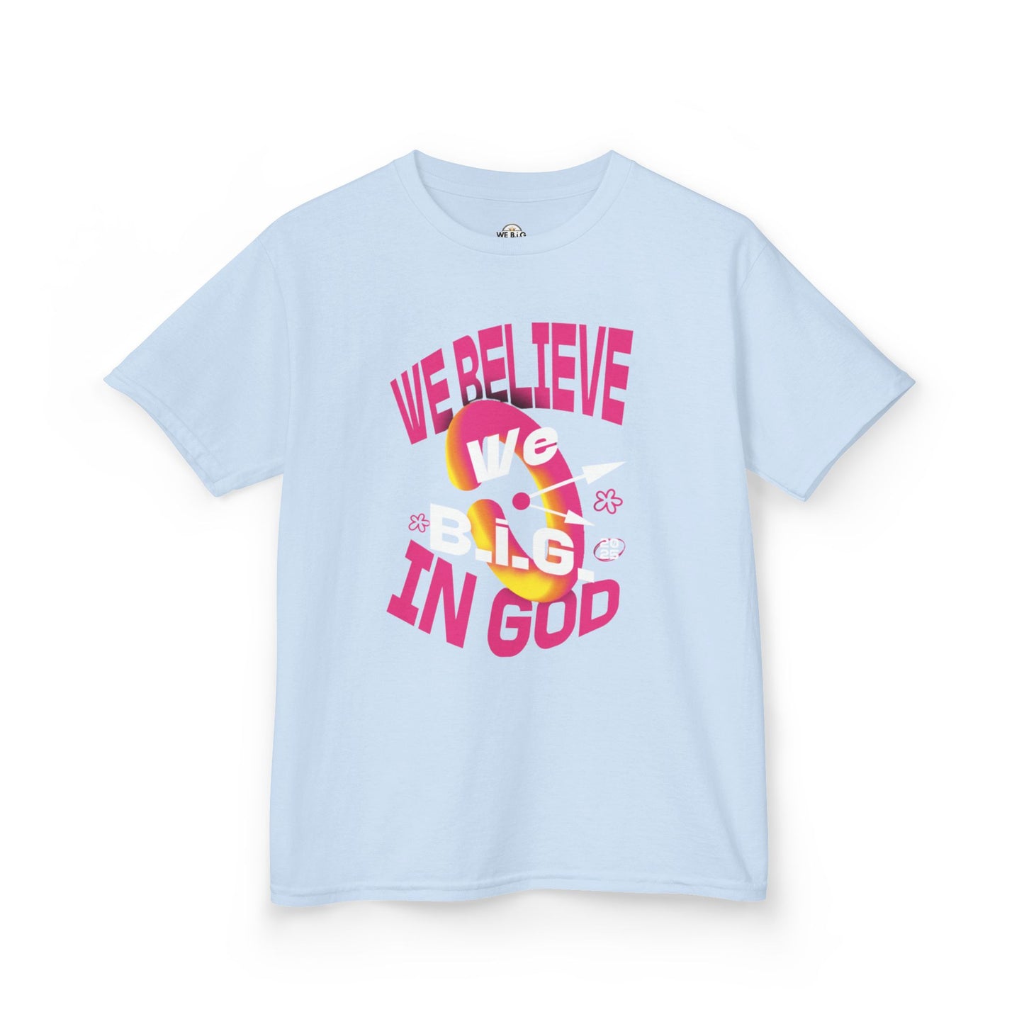 We B.i.G. Children —Faith-Inspiring Kids Heavy Cotton™ Tee - Perfect for Church, Family Gatherings, Gifts, Birthday Parties, Religious Celebrations