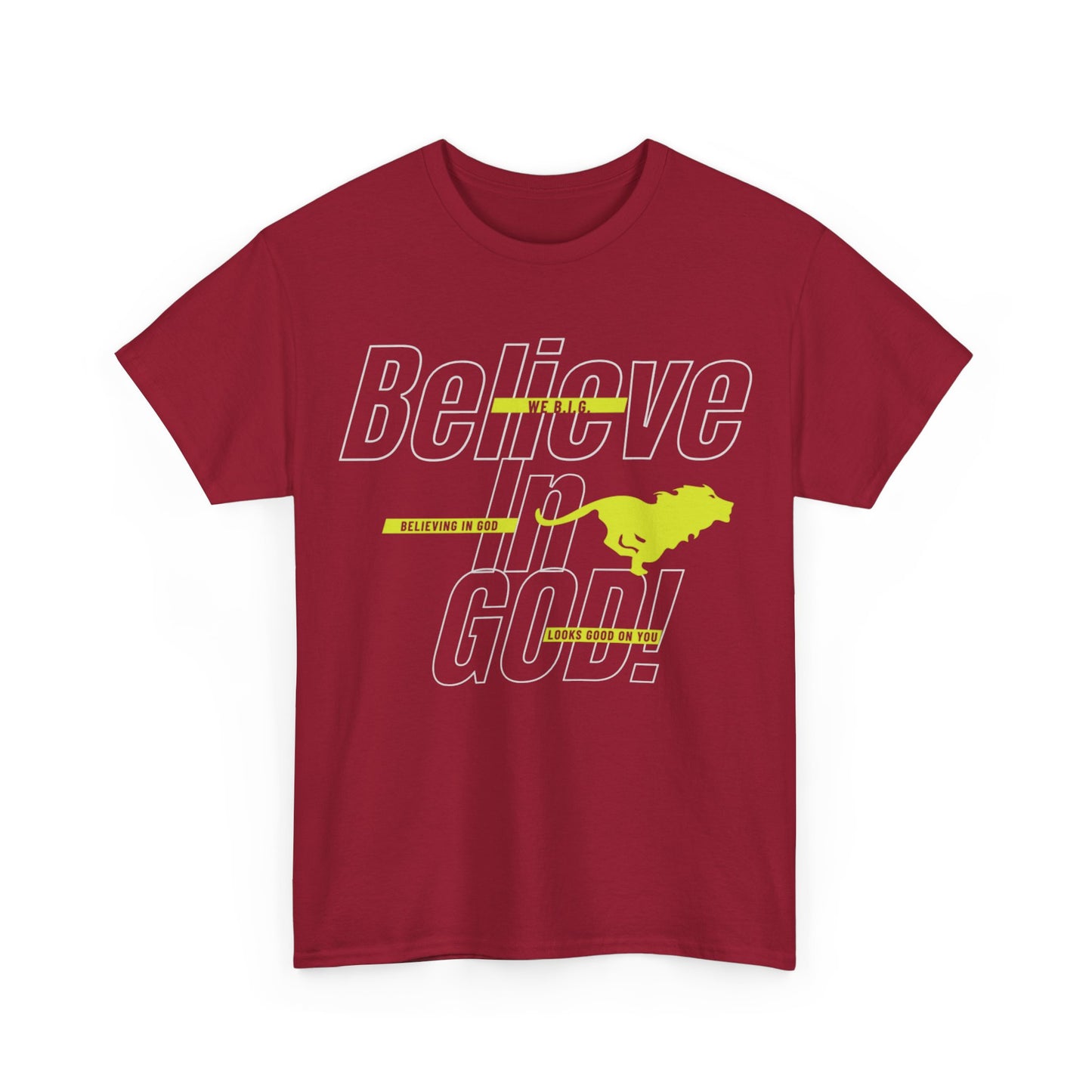We B.i.G.—Belief-Driven Unisex Heavy Cotton Tee, Motivational Shirt, Everyday Wear, Gifts for Him/Her, Inspirational Apparel, Casual Style