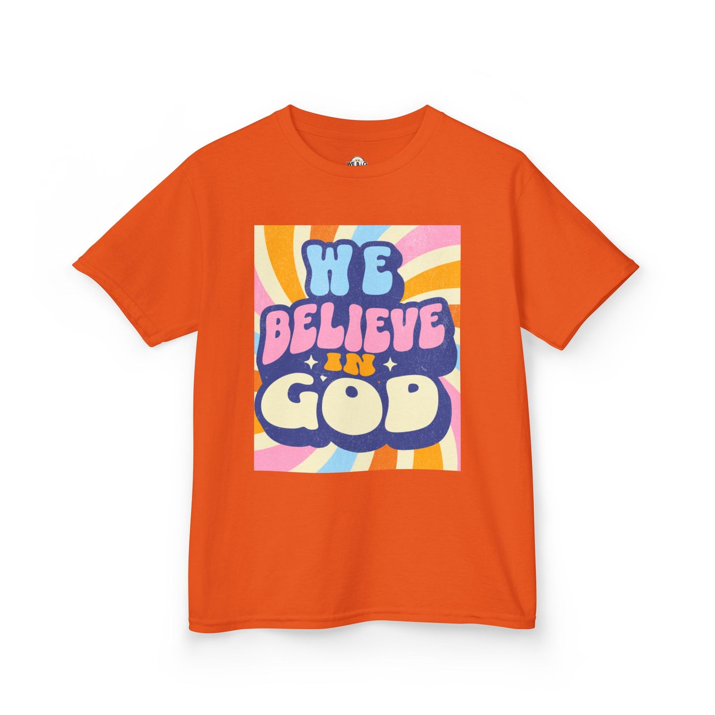 'We Believe in GOD' - Fun Cotton Shirt for Celebrations, Faith-Based Events, Everyday Wear