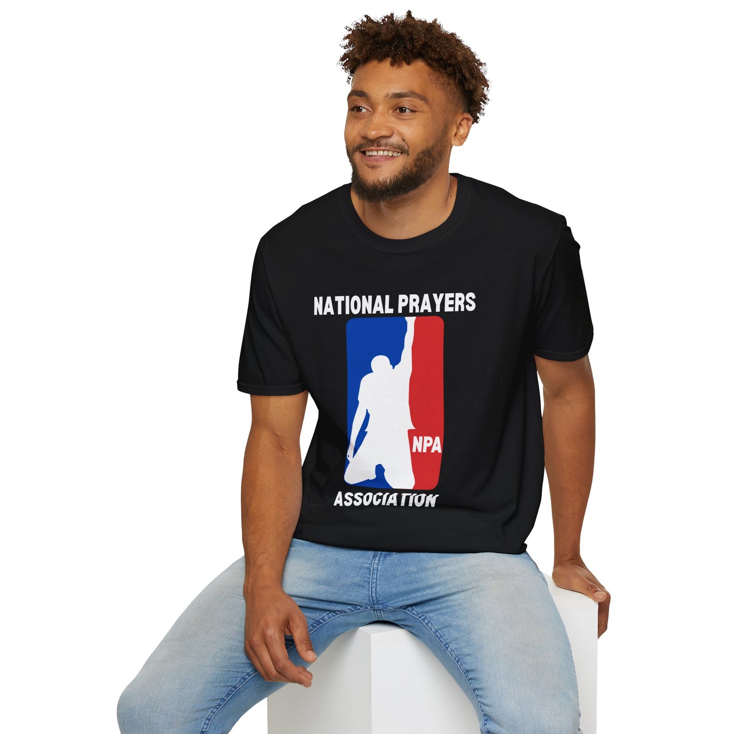 National Prayers Association Graphic T-Shirt—Unisex Softstyle Tee - , Faith-Based Apparel, Religious Gift, Casual Wear, Spiritual Style
