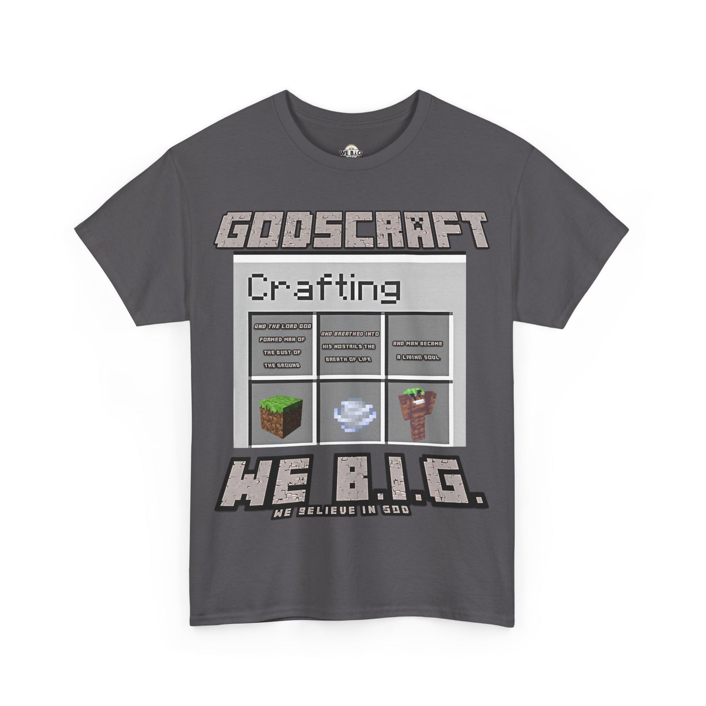 Godscraft Crafting Tee, Gamer Shirt, Minecraft Apparel, Fun Casual Top, Creative Gift for Gamers