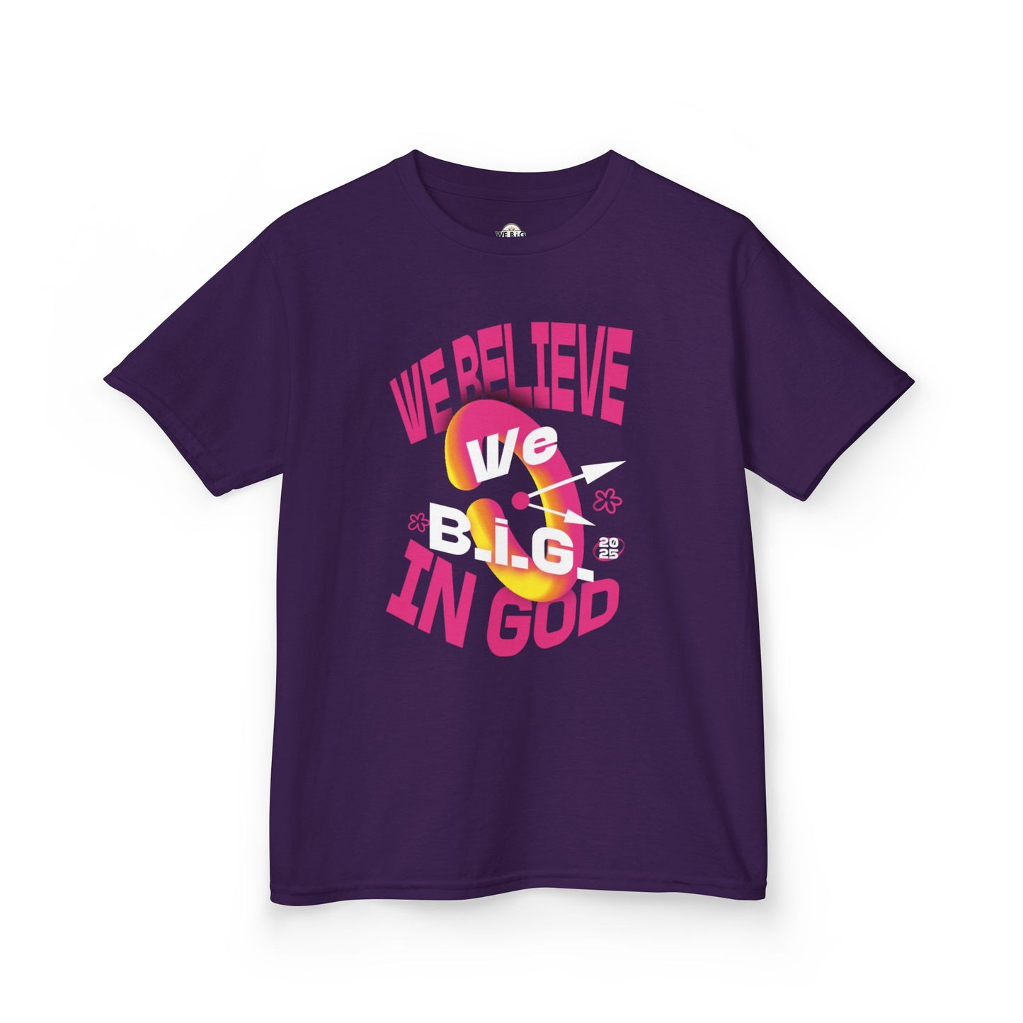 We B.i.G. Children —Faith-Inspiring Kids Heavy Cotton™ Tee - Perfect for Church, Family Gatherings, Gifts, Birthday Parties, Religious Celebrations