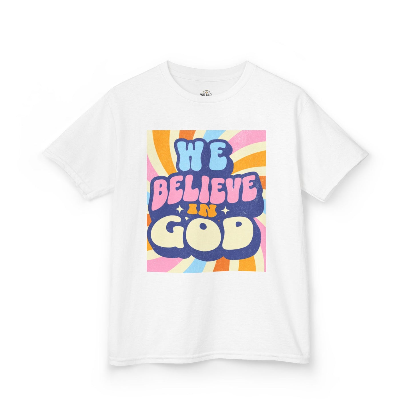 'We Believe in GOD' - Fun Cotton Shirt for Celebrations, Faith-Based Events, Everyday Wear