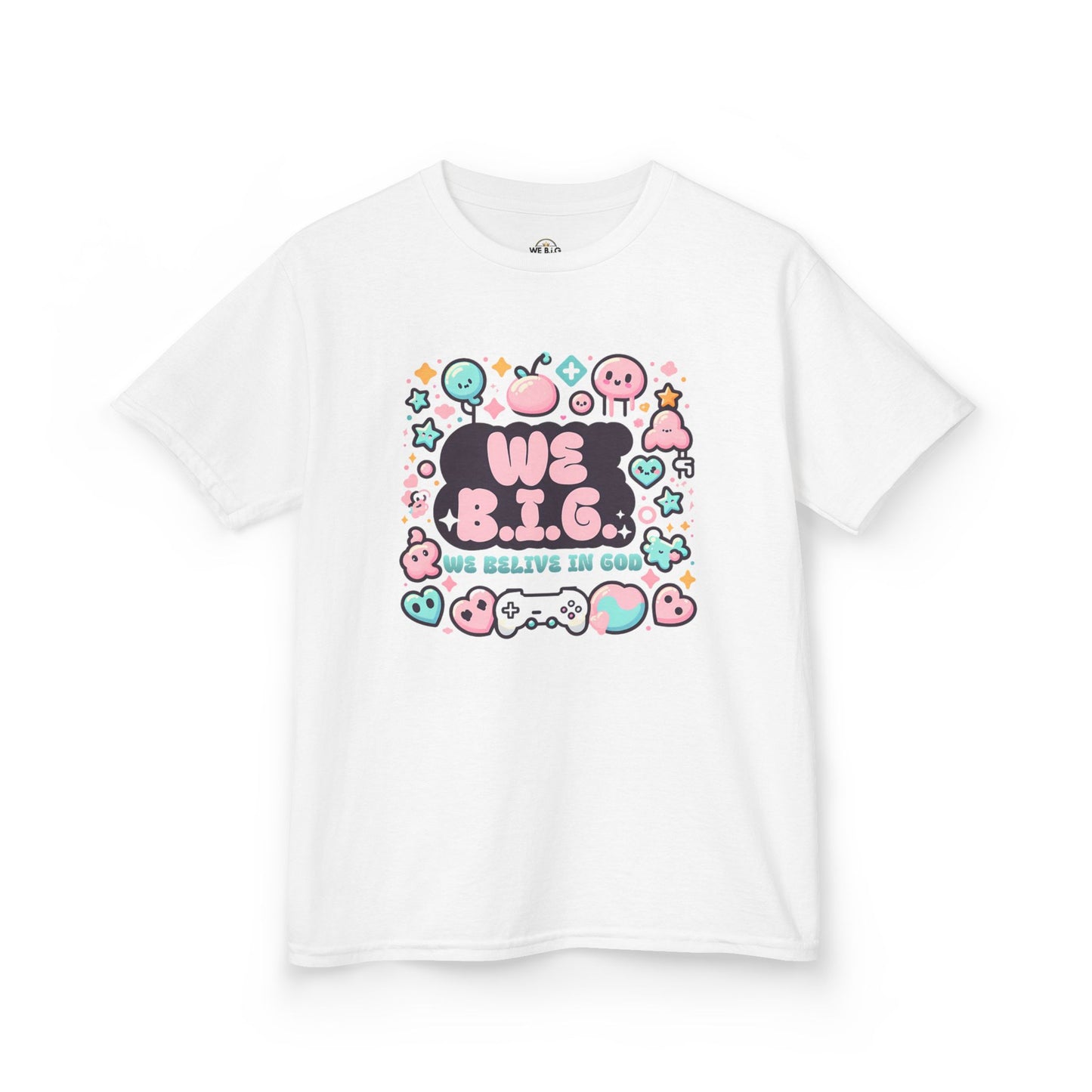 We B.i.G. Kids Graphic Tee - We B.I.G. Design, Fun Summer Outfits, Birthday Gift, Playful Apparel, Gaming Enthusiasts