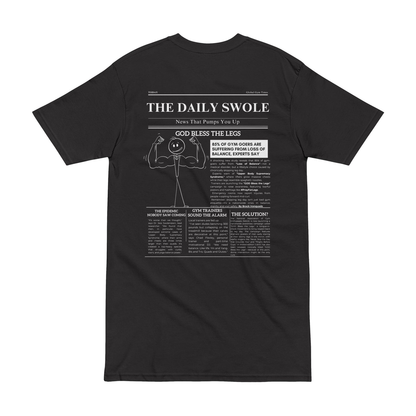 Men's Fitness Tee with Humor