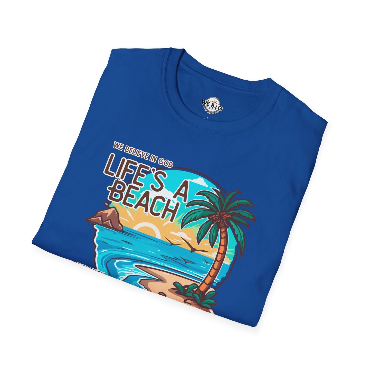 "Life's a Beach, Then You Dive—Beach Life Unisex T-Shirt - Summer Vibes Tee, Vacation Shirt, Gift for Beach Lovers, Coastal Apparel, Island Life Clothing