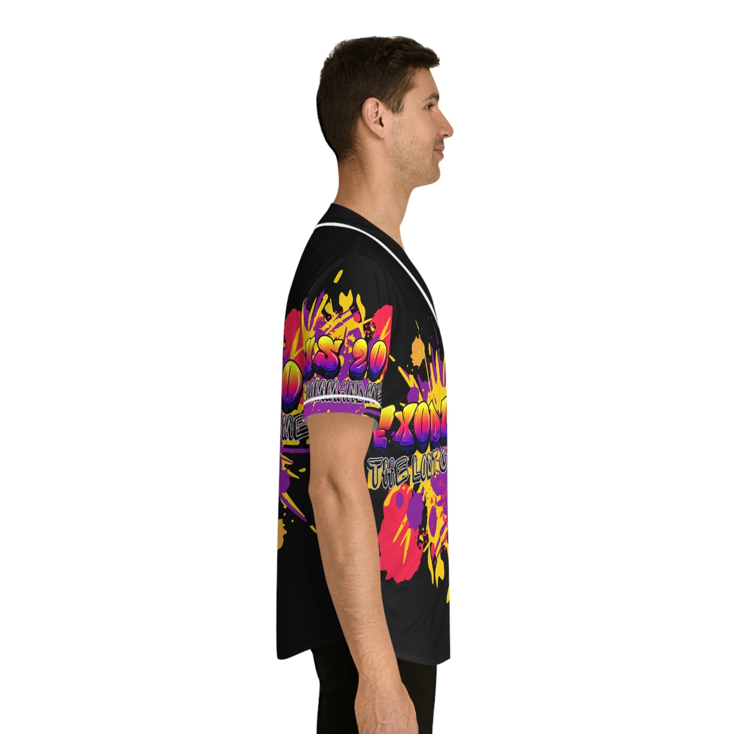 "The Lost Commandment" Baseball Jersey - Bold Exodus 20:8 Design, Sportswear, Summer Style, Casual Outfit, Gift for Sports Fans, Streetwear