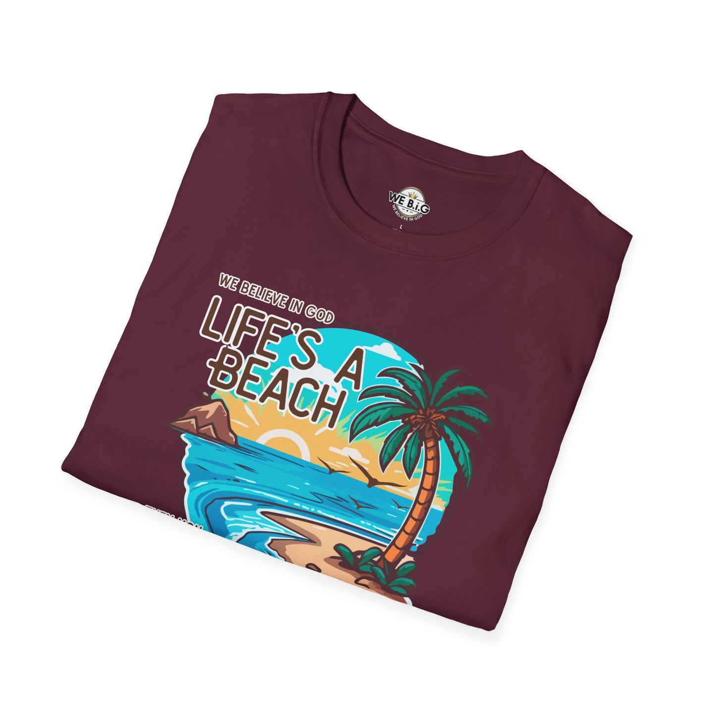 "Life's a Beach, Then You Dive—Beach Life Unisex T-Shirt - Summer Vibes Tee, Vacation Shirt, Gift for Beach Lovers, Coastal Apparel, Island Life Clothing