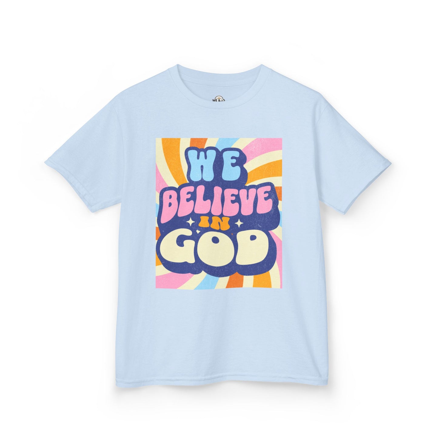 'We Believe in GOD' - Fun Cotton Shirt for Celebrations, Faith-Based Events, Everyday Wear