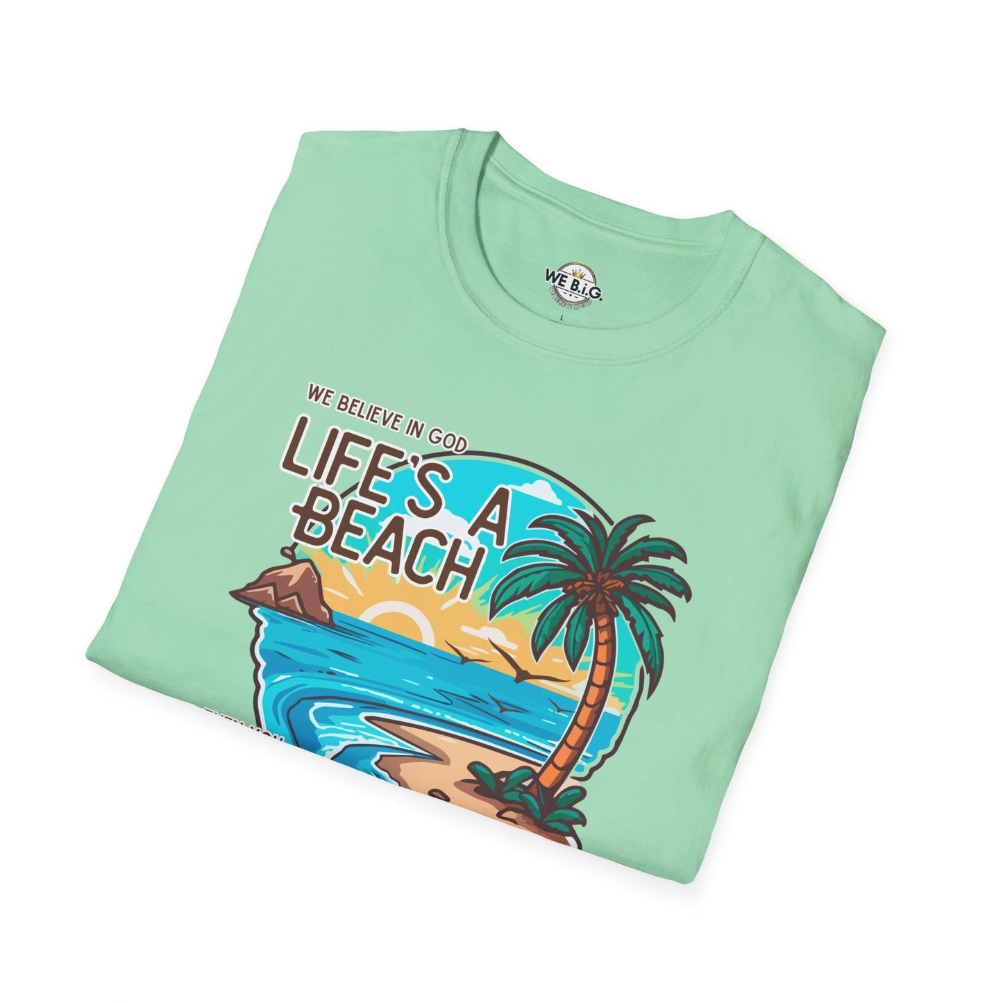 "Life's a Beach, Then You Dive—Beach Life Unisex T-Shirt - Summer Vibes Tee, Vacation Shirt, Gift for Beach Lovers, Coastal Apparel, Island Life Clothing