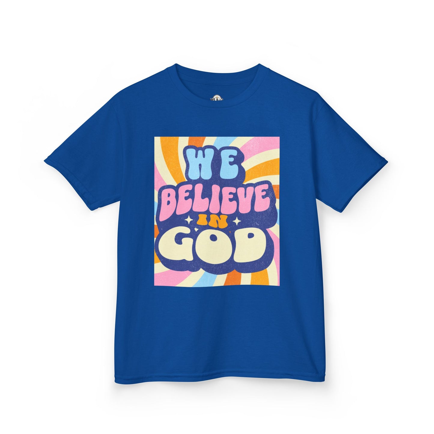 'We Believe in GOD' - Fun Cotton Shirt for Celebrations, Faith-Based Events, Everyday Wear