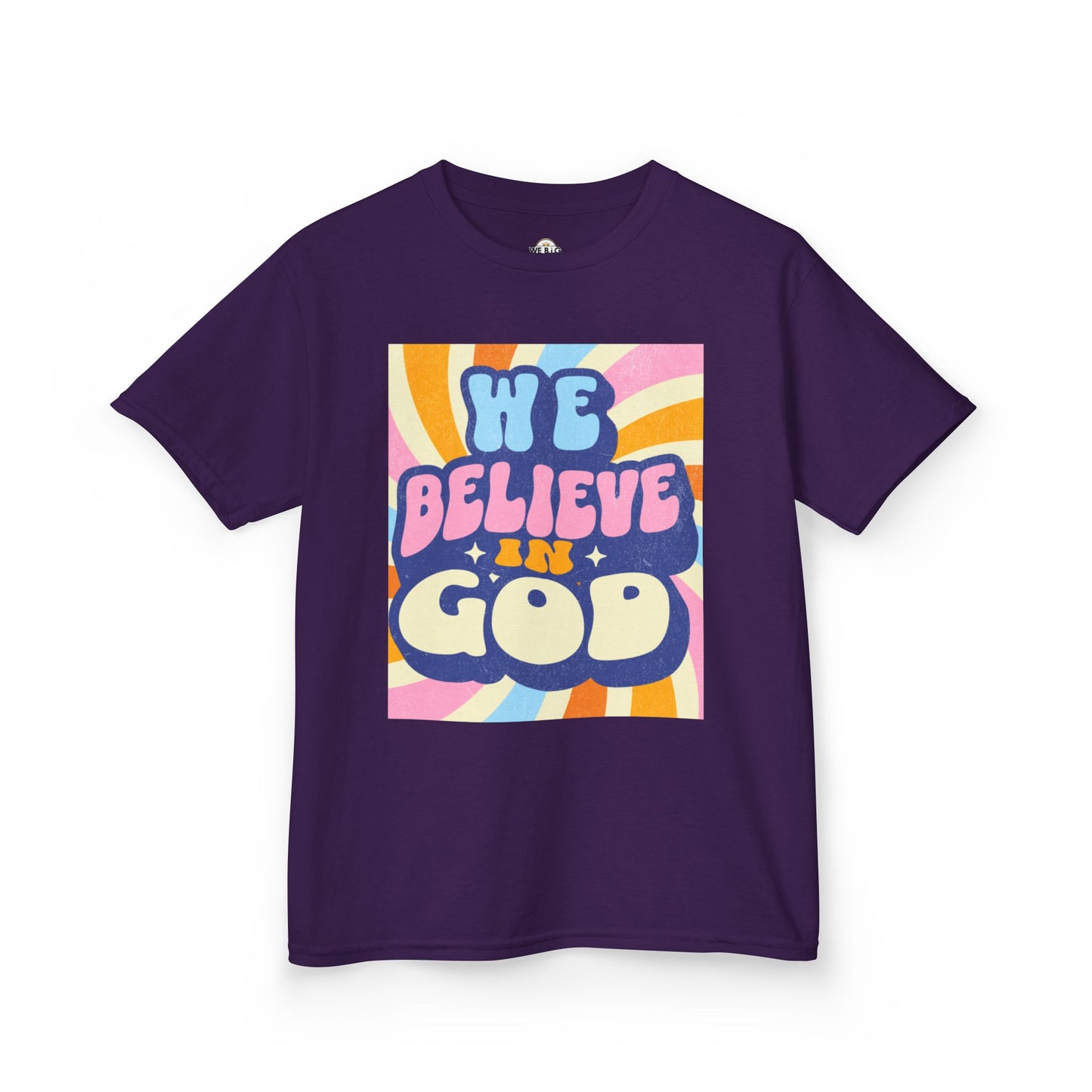 'We Believe in GOD' - Fun Cotton Shirt for Celebrations, Faith-Based Events, Everyday Wear