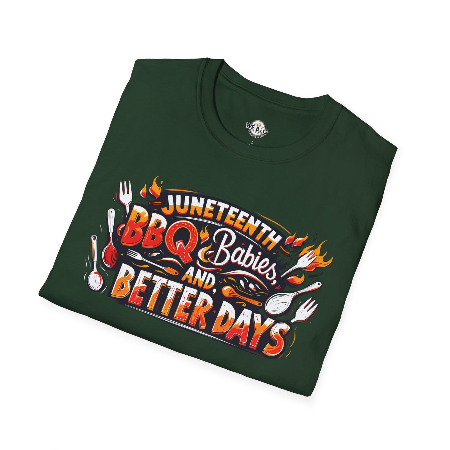 Juneteenth BBQ and Better Days T-Shirt, Unisex Graphic Tee, Summer BBQ Wear, Faith-Based Apparel, Festival Clothing, Gift Idea