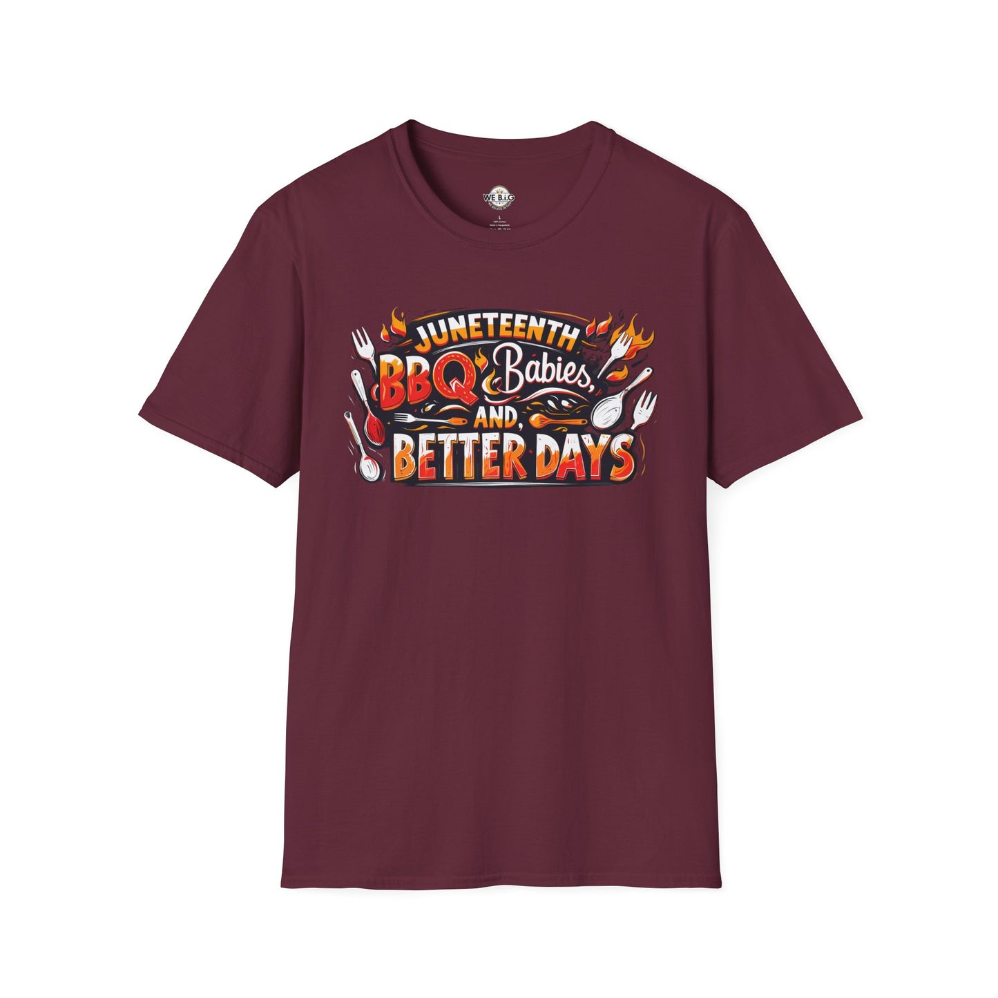 Juneteenth BBQ and Better Days T-Shirt, Unisex Graphic Tee, Summer BBQ Wear, Faith-Based Apparel, Festival Clothing, Gift Idea