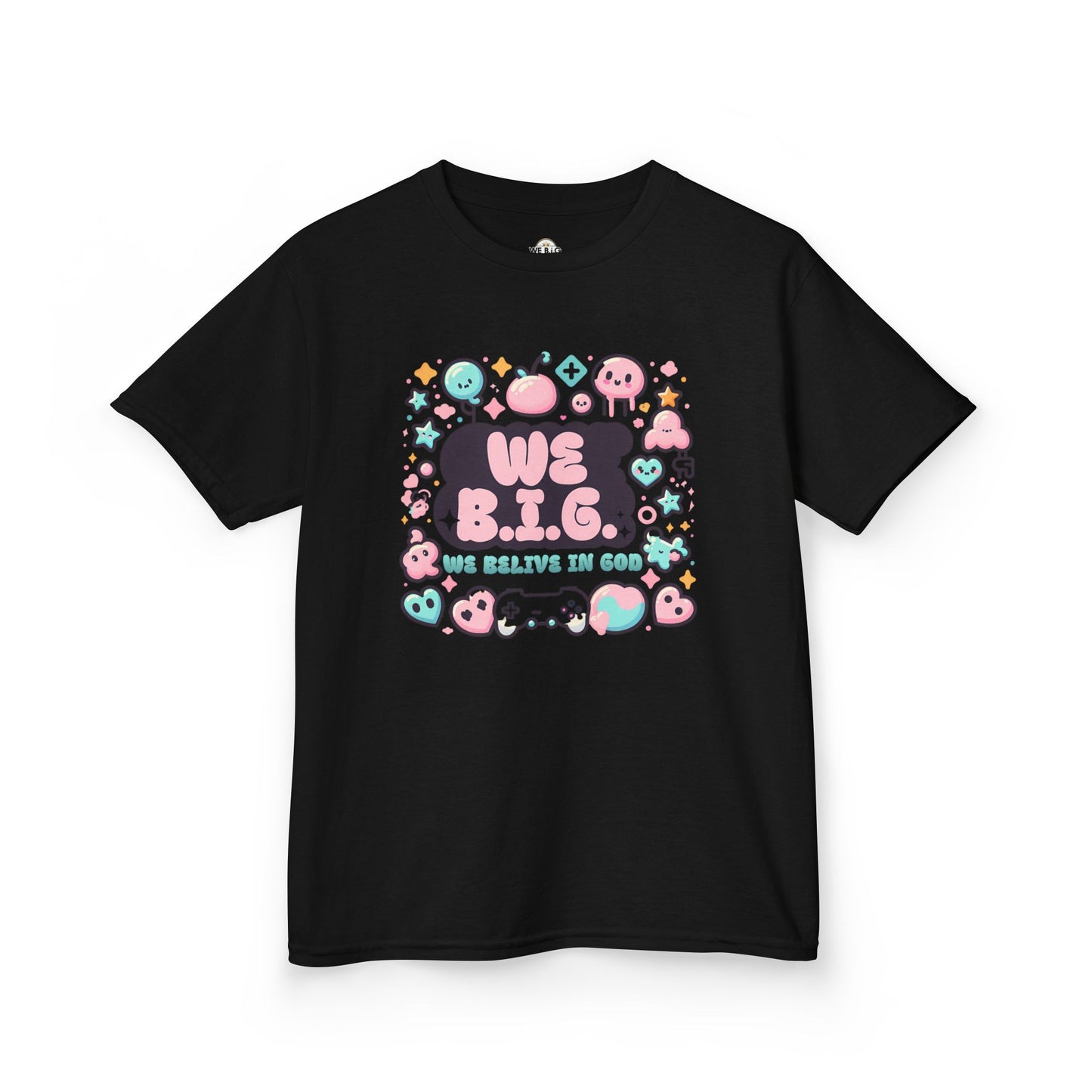 We B.i.G. Kids Graphic Tee - We B.I.G. Design, Fun Summer Outfits, Birthday Gift, Playful Apparel, Gaming Enthusiasts