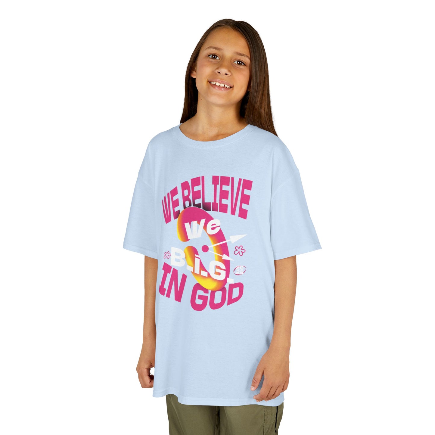 We B.i.G. Children —Faith-Inspiring Kids Heavy Cotton™ Tee - Perfect for Church, Family Gatherings, Gifts, Birthday Parties, Religious Celebrations