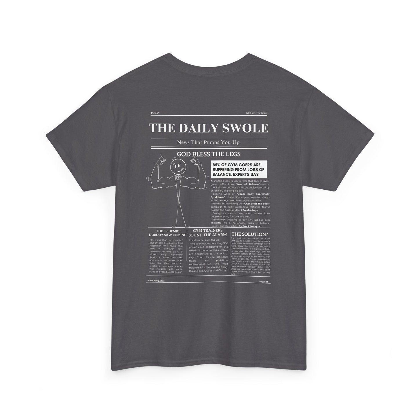 The Daily Swole - God Bless The Legs—Funny Tee