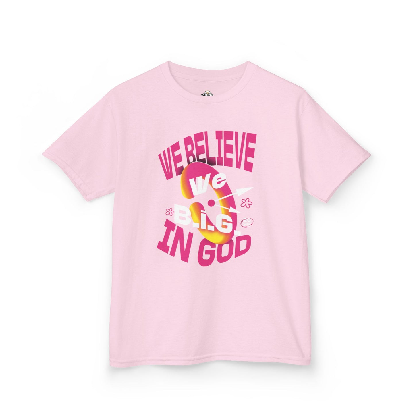 We B.i.G. Children —Faith-Inspiring Kids Heavy Cotton™ Tee - Perfect for Church, Family Gatherings, Gifts, Birthday Parties, Religious Celebrations