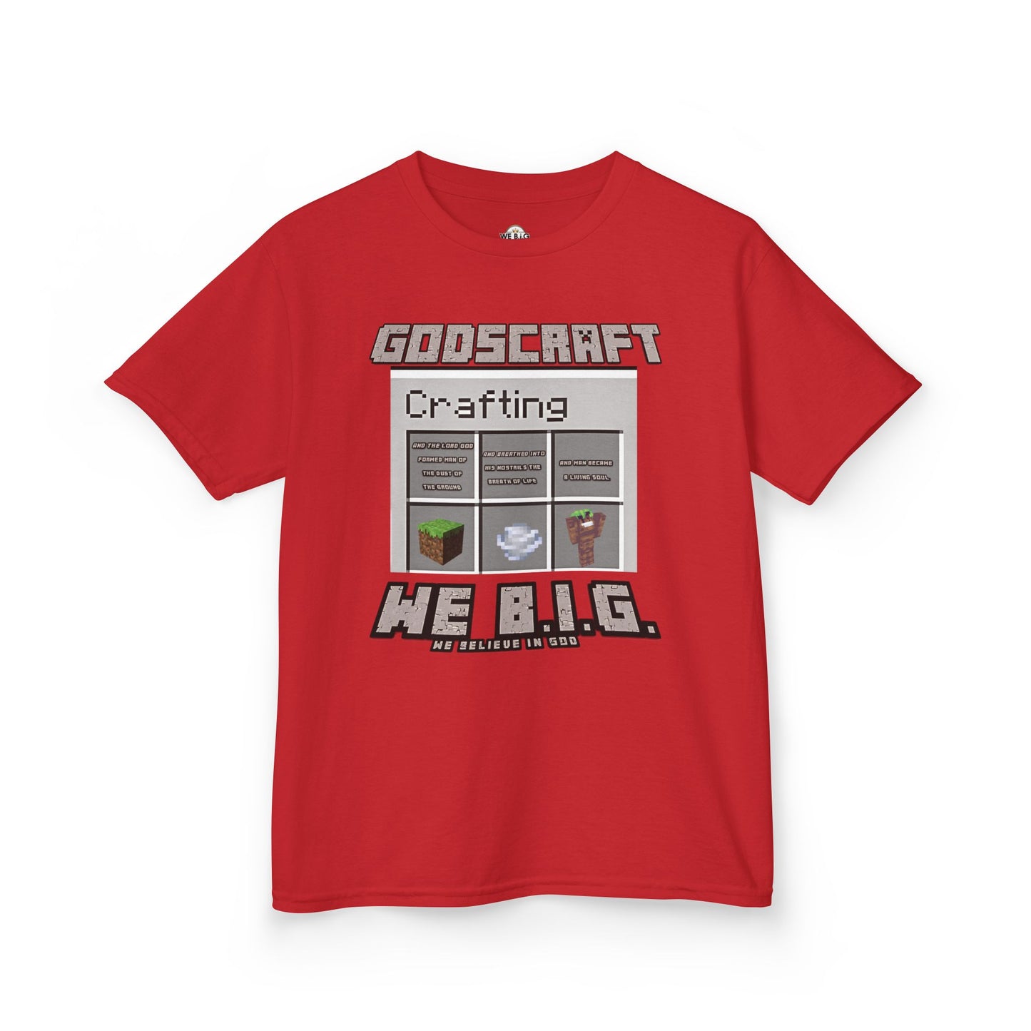 Kids Gaming Tee - Minecraft Crafting Design, Perfect Gift for Gamers, Birthday, Everyday Wear, Casual Fun, Kids Apparel