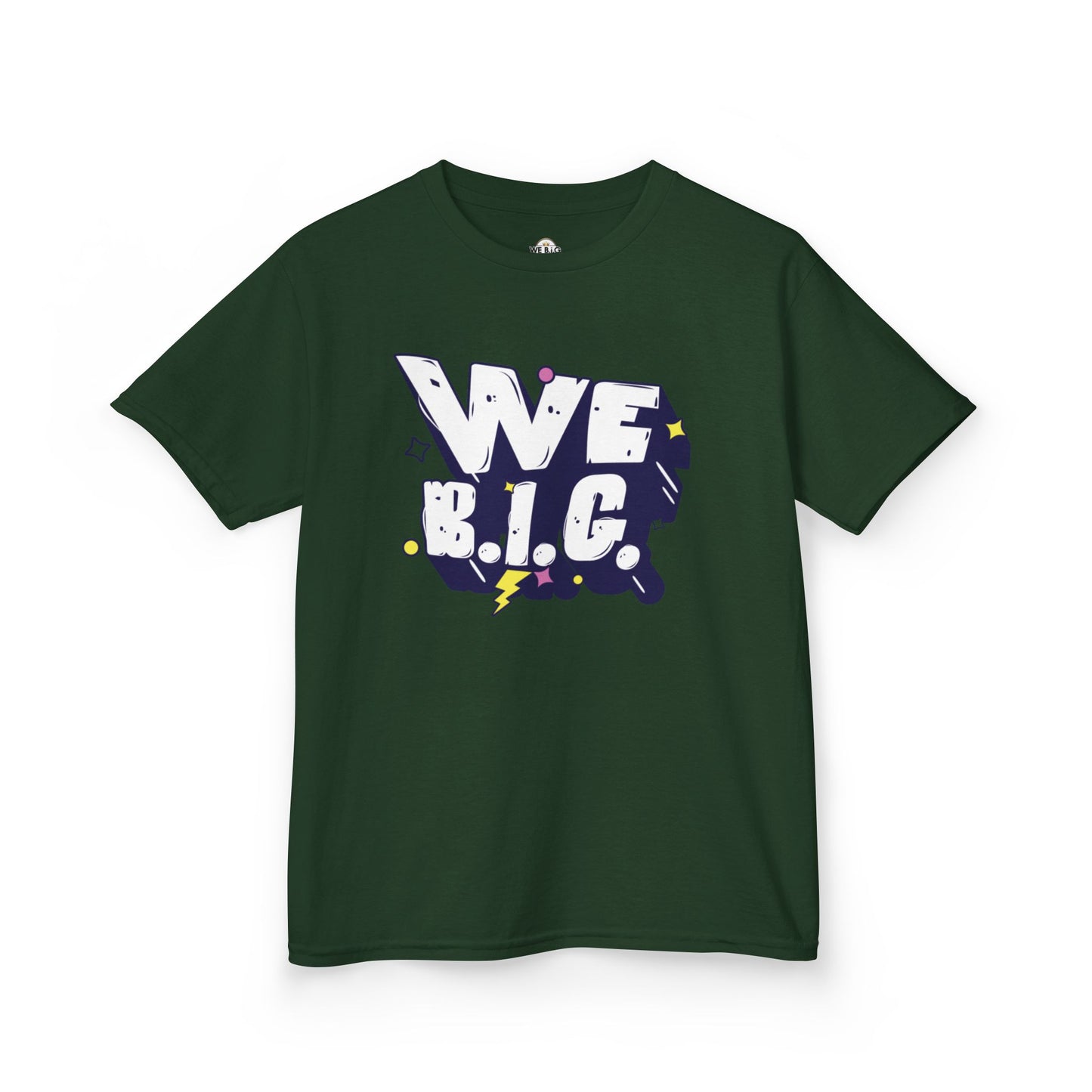 WE B.I.G. - Motivational Kids T-Shirt, Encouraging Cotton Tee for Gifts, Kids Apparel, Positive Vibes