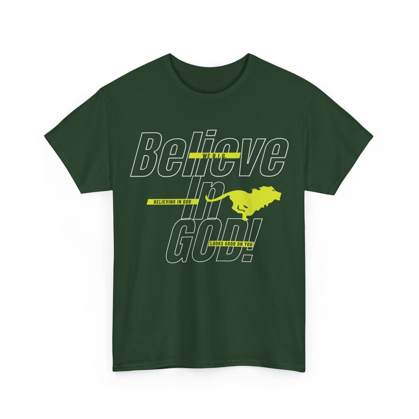 We B.i.G.—Belief-Driven Unisex Heavy Cotton Tee, Motivational Shirt, Everyday Wear, Gifts for Him/Her, Inspirational Apparel, Casual Style