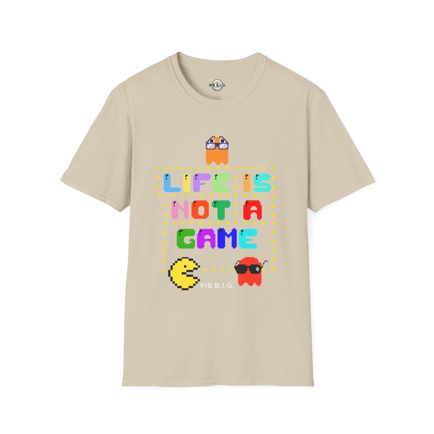 Retro Video Game Inspired T-Shirt - Life is Not a Game, Gamer Merchandise, Arcade Lover Gift, Fun Gift for Players, Unisex Tee