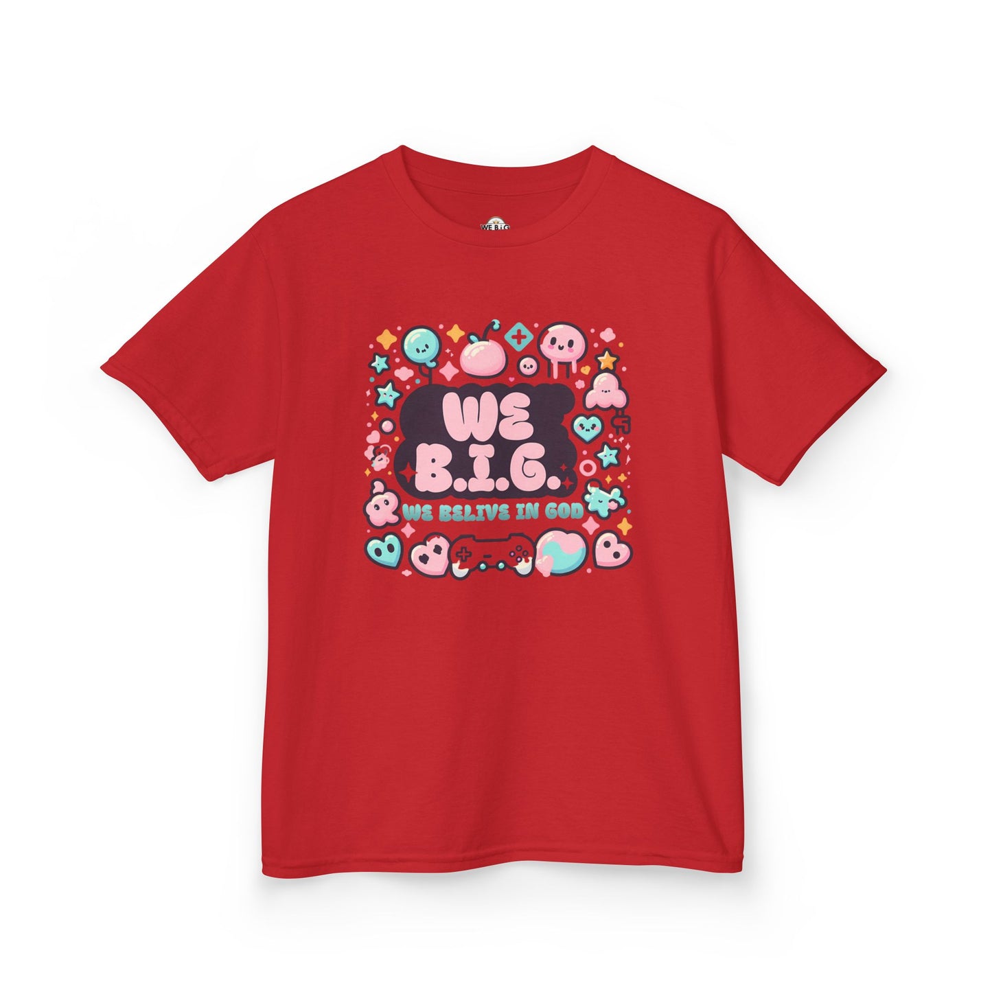 We B.i.G. Kids Graphic Tee - We B.I.G. Design, Fun Summer Outfits, Birthday Gift, Playful Apparel, Gaming Enthusiasts