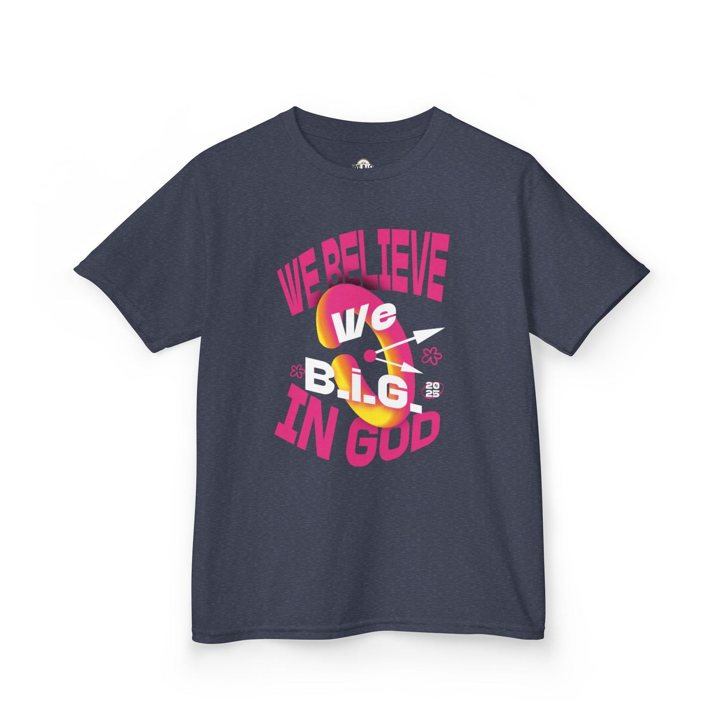 We B.i.G. Children —Faith-Inspiring Kids Heavy Cotton™ Tee - Perfect for Church, Family Gatherings, Gifts, Birthday Parties, Religious Celebrations