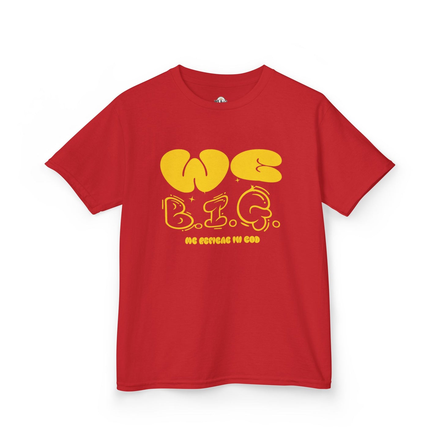 'We B.I.G.' Bubble Letters— Inspirational Shirt for Young Dreamers, Birthday Gift, Casual Wear, Motivational Apparel, Youth Clothing