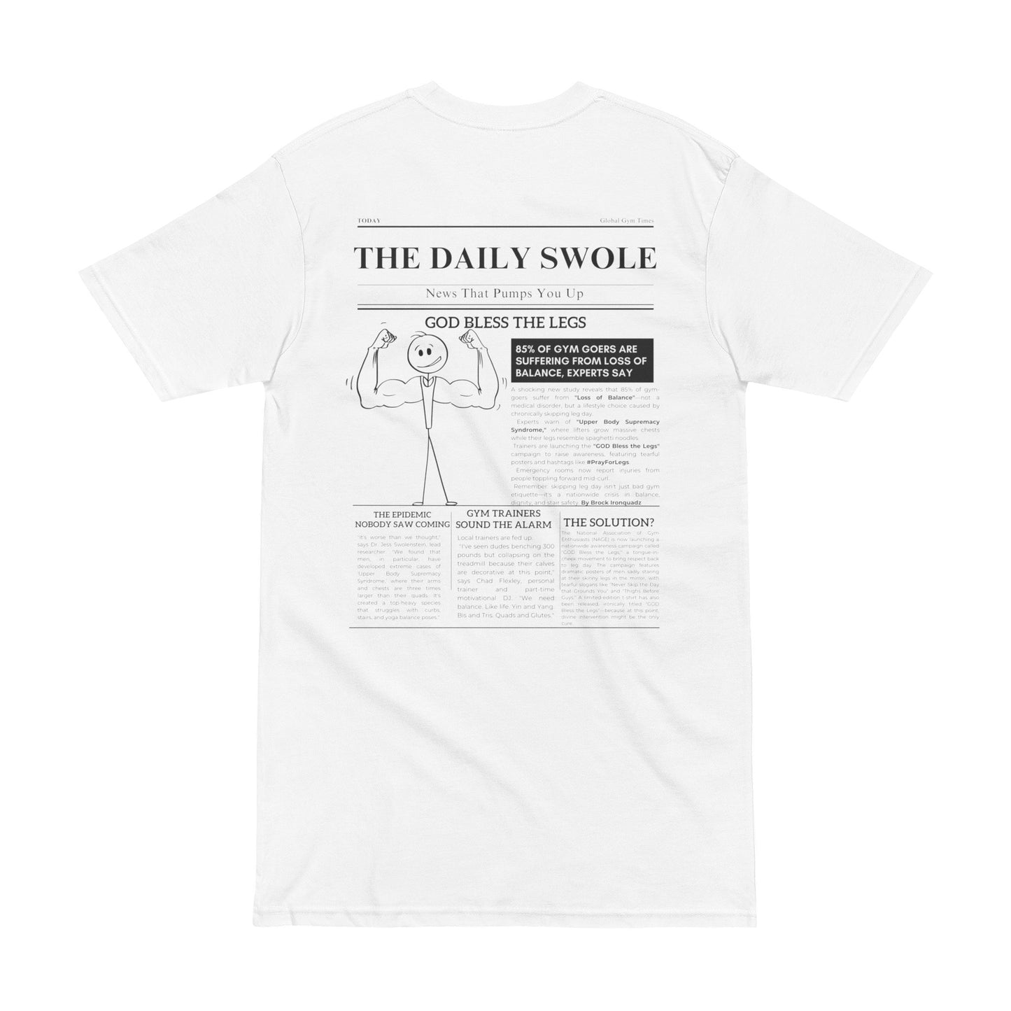 Men's Fitness Tee with Humor