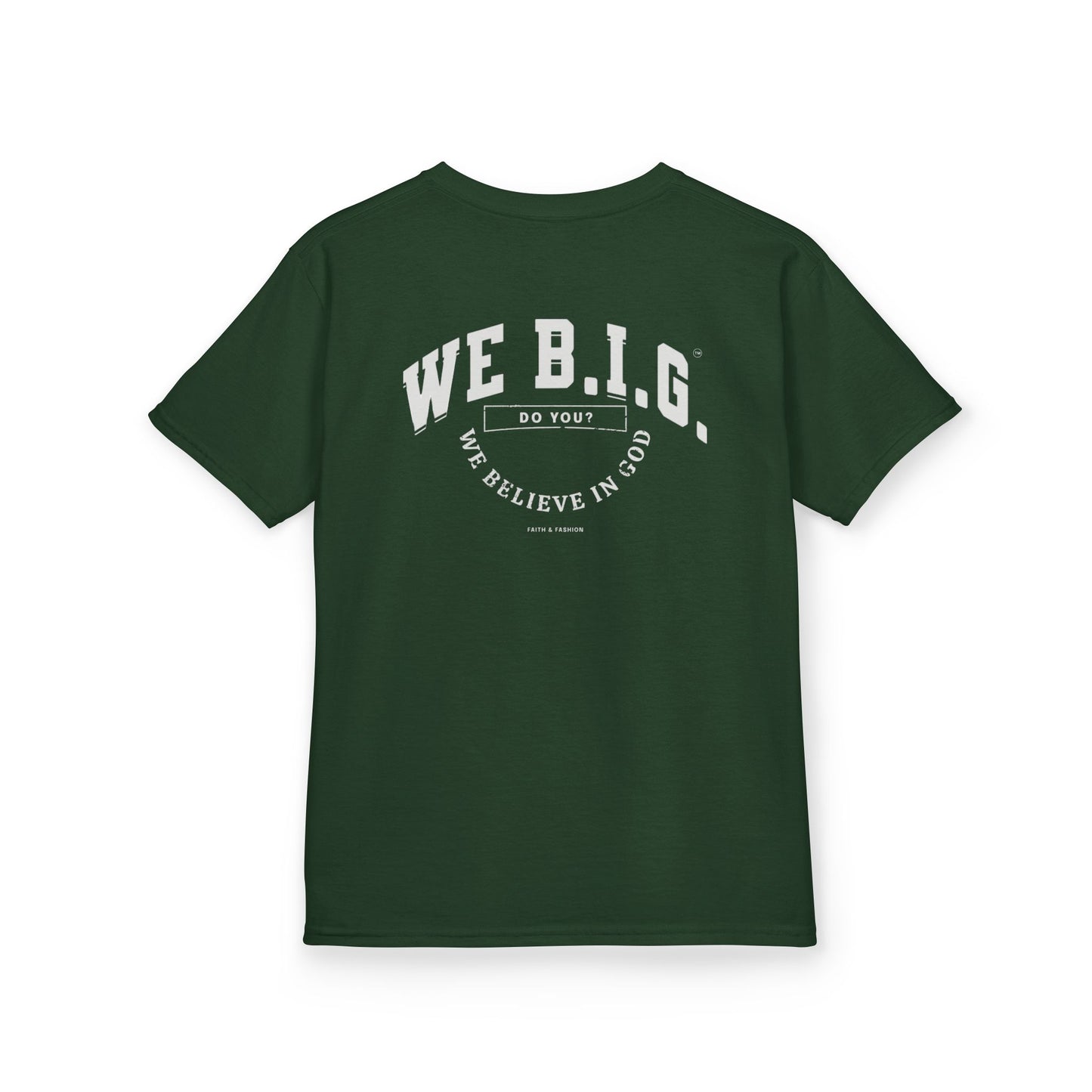 'We Believe in GOD' - Fun Cotton Shirt for Celebrations, Faith-Based Events, Everyday Wear