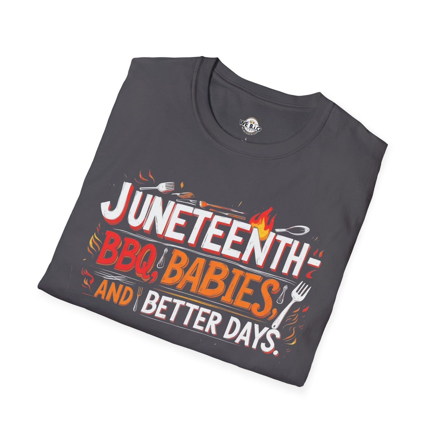 Juneteenth Celebration T-Shirt, Unisex BBQ Tee, Black Casual Wear, Affirmation Shirt, Comfortable Everyday Style