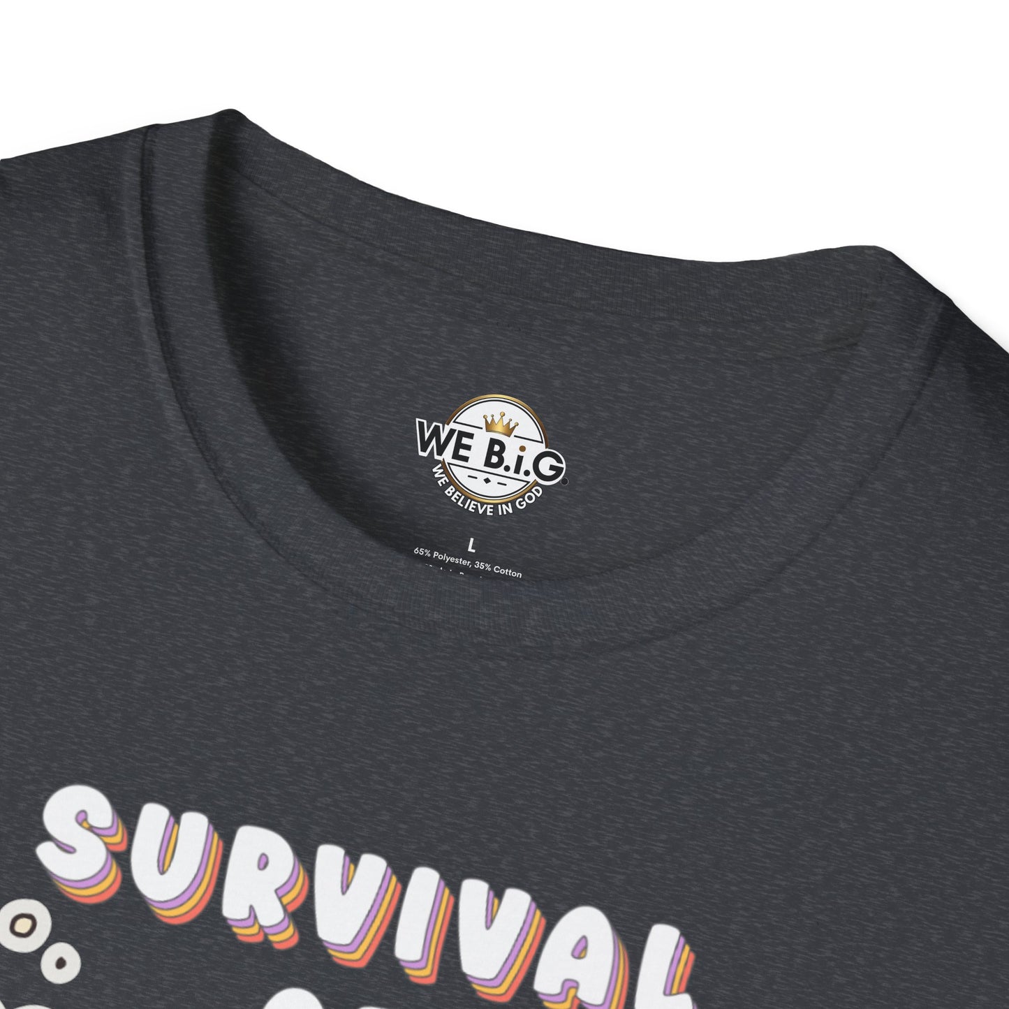 Survival of the Cutest Tee—Cute Cat Character Unisex T-Shirt, Gift for Cat Lovers, Fun Casual Wear, Kawaii Style Apparel