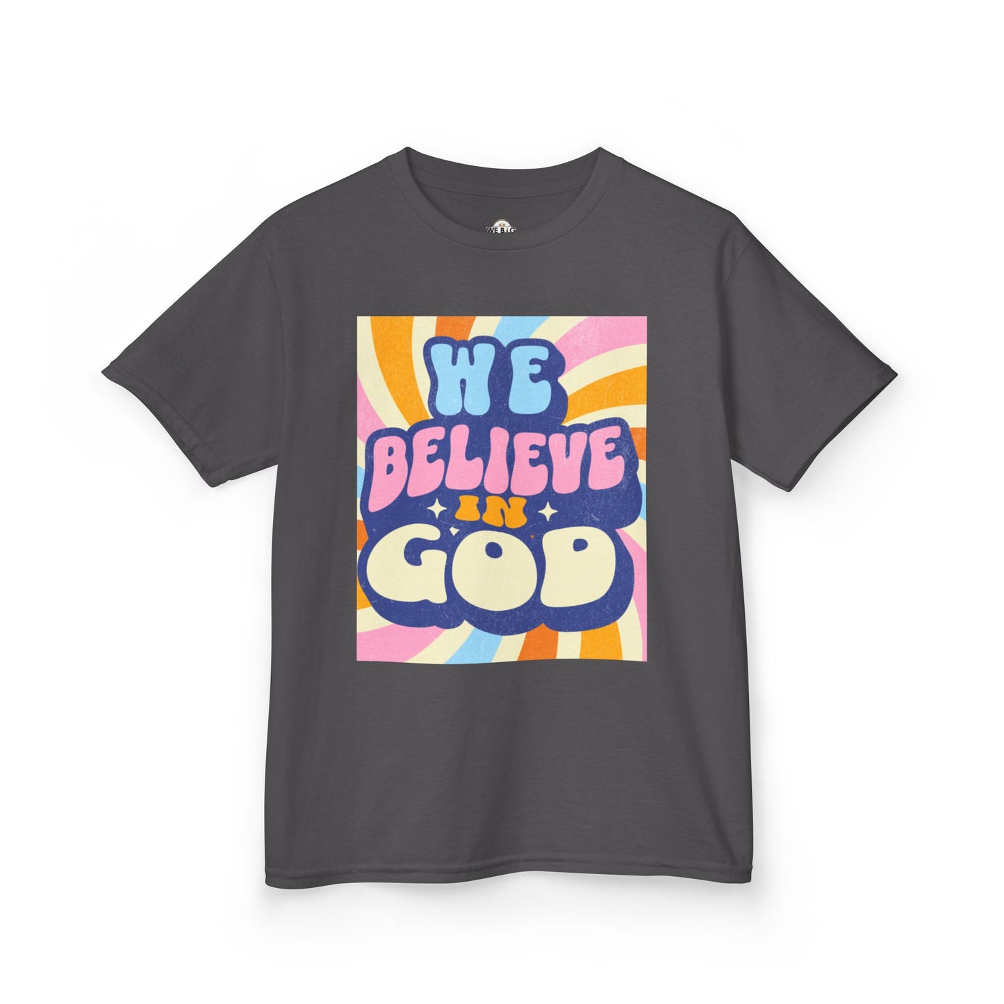 'We Believe in GOD' - Fun Cotton Shirt for Celebrations, Faith-Based Events, Everyday Wear