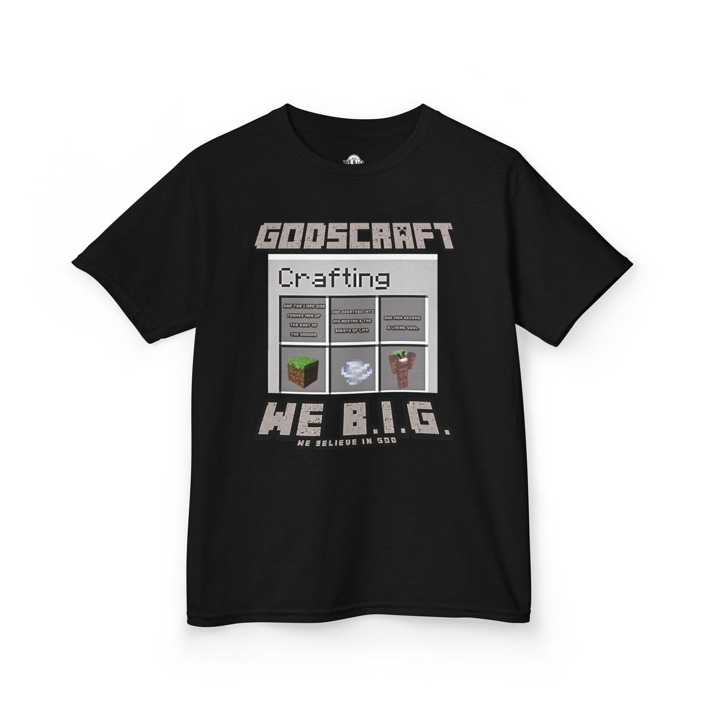 Kids Gaming Tee - Minecraft Crafting Design, Perfect Gift for Gamers, Birthday, Everyday Wear, Casual Fun, Kids Apparel