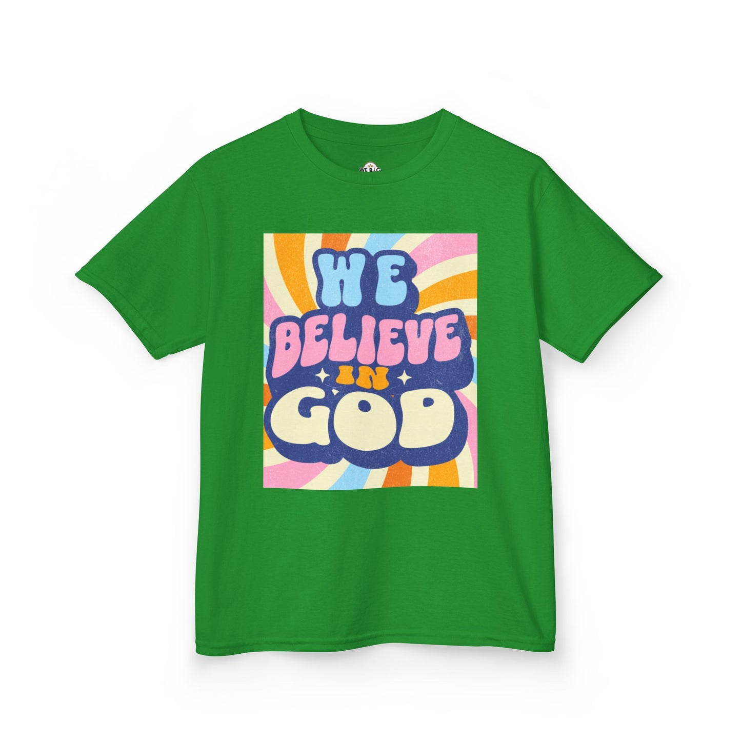 'We Believe in GOD' - Fun Cotton Shirt for Celebrations, Faith-Based Events, Everyday Wear