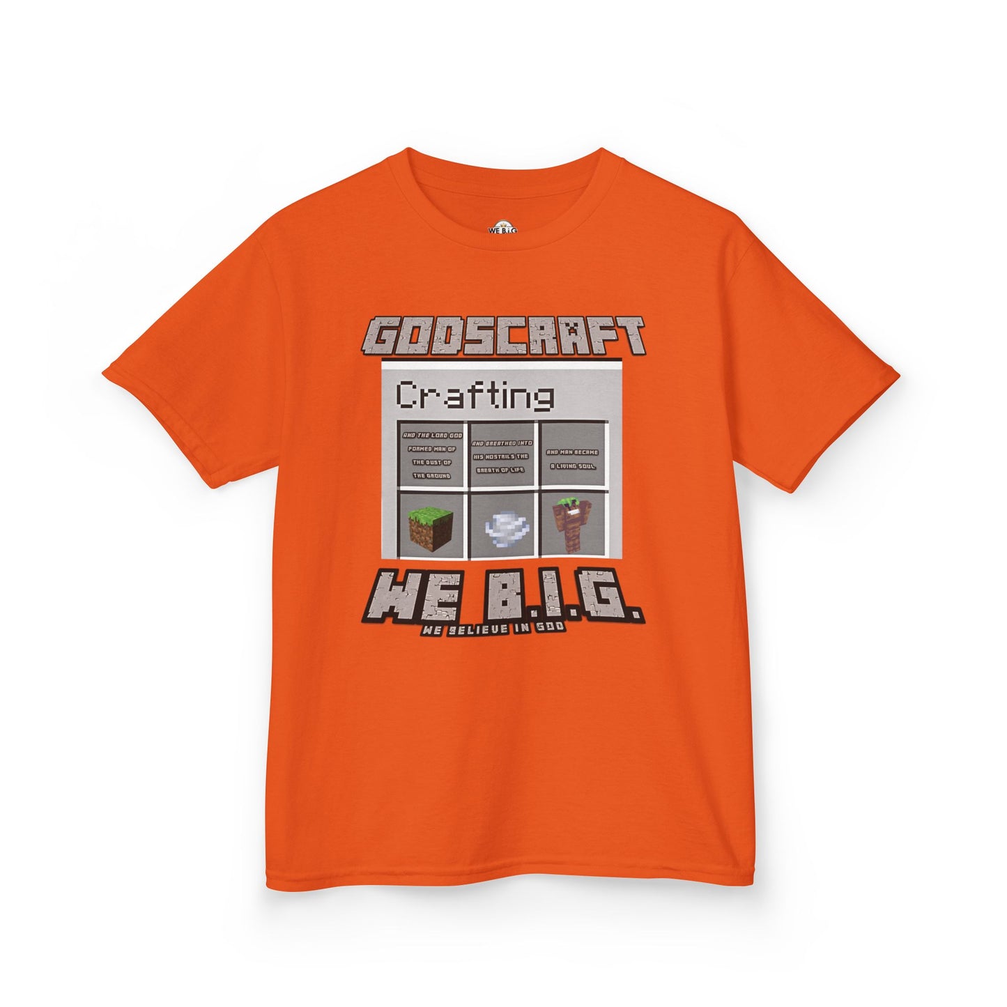 Kids Gaming Tee - Minecraft Crafting Design, Perfect Gift for Gamers, Birthday, Everyday Wear, Casual Fun, Kids Apparel