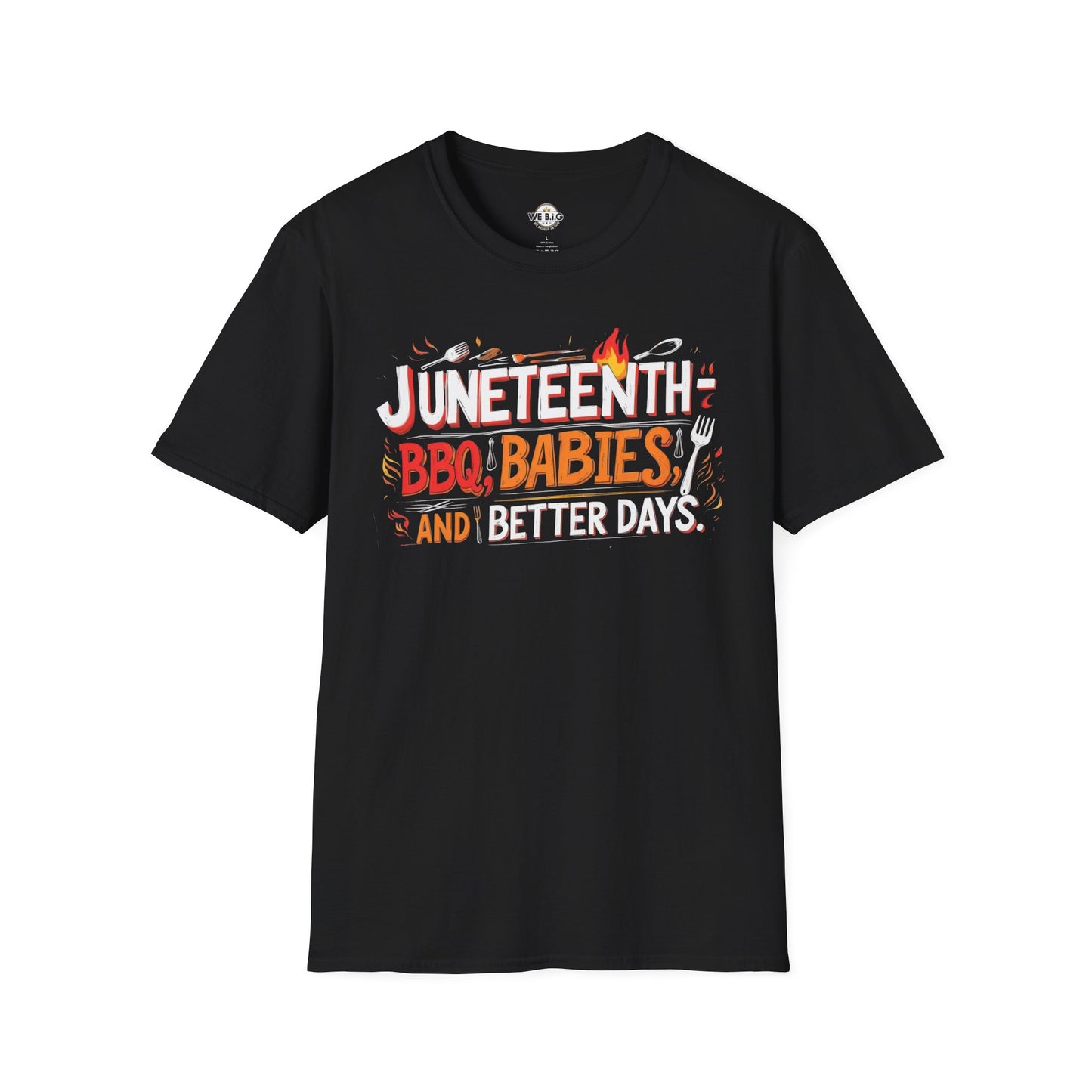 Juneteenth Celebration T-Shirt, Unisex BBQ Tee, Black Casual Wear, Affirmation Shirt, Comfortable Everyday Style
