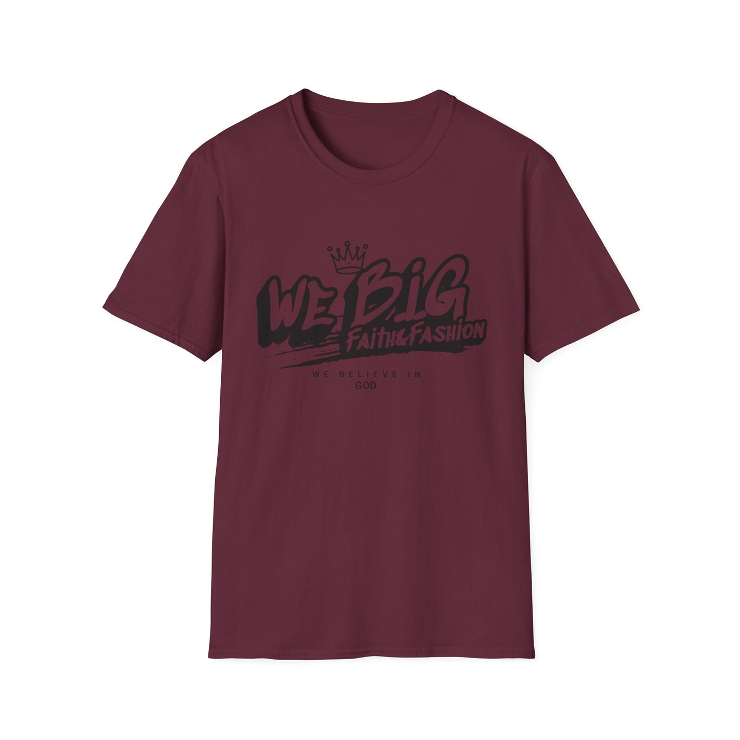 Faith-Inspired Unisex Softstyle T-Shirt | We Big Graphic Tee, Casual Faithwear, Christian Apparel, Gift for Believers, Everyday Comfort