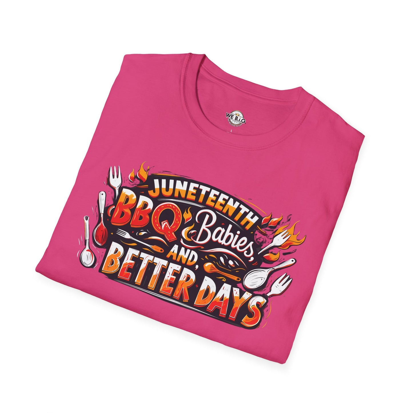 Juneteenth BBQ and Better Days T-Shirt, Unisex Graphic Tee, Summer BBQ Wear, Faith-Based Apparel, Festival Clothing, Gift Idea