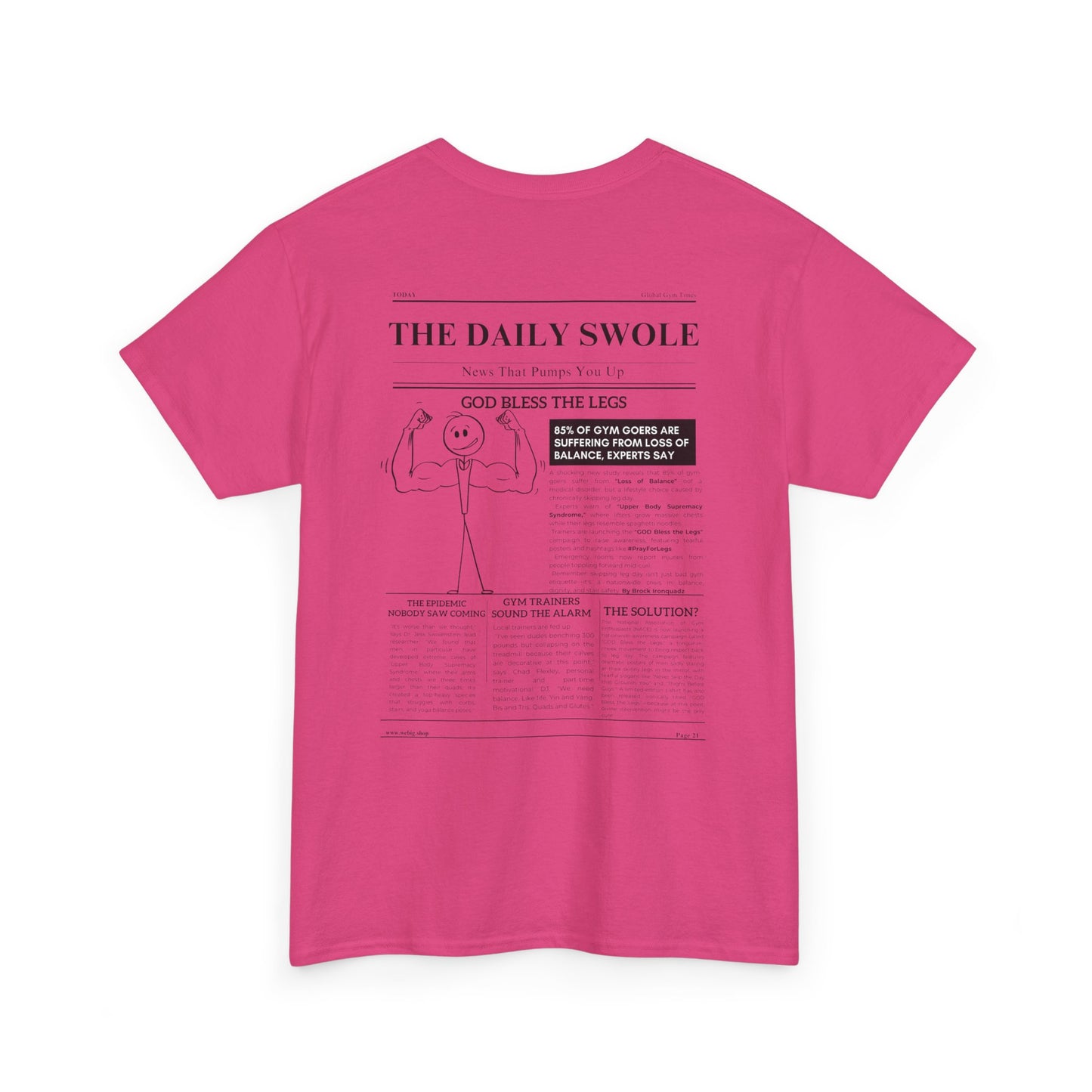 The Daily Swole - God Bless The Legs—Funny Tee